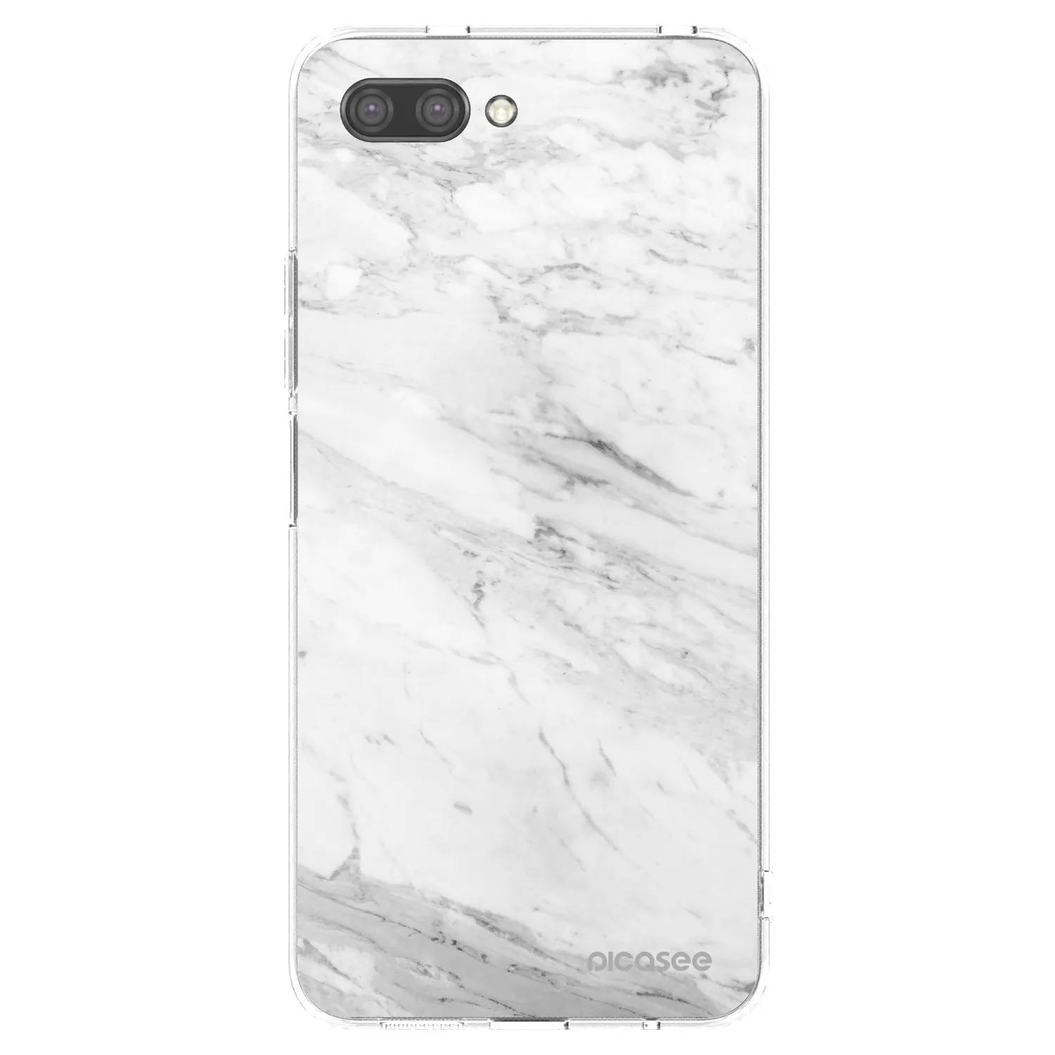 Picasee silikónový prehľadný obal pre Honor 10 - White marble