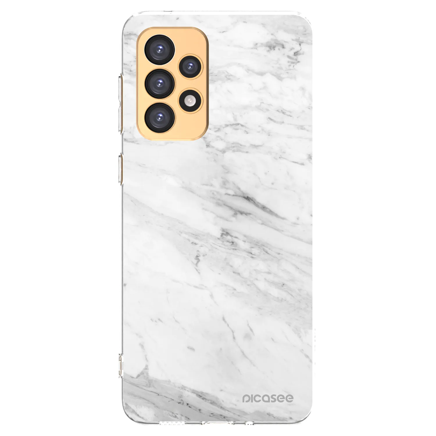Picasee silikónový prehľadný obal pre Samsung Galaxy A33 5G A336 - White marble