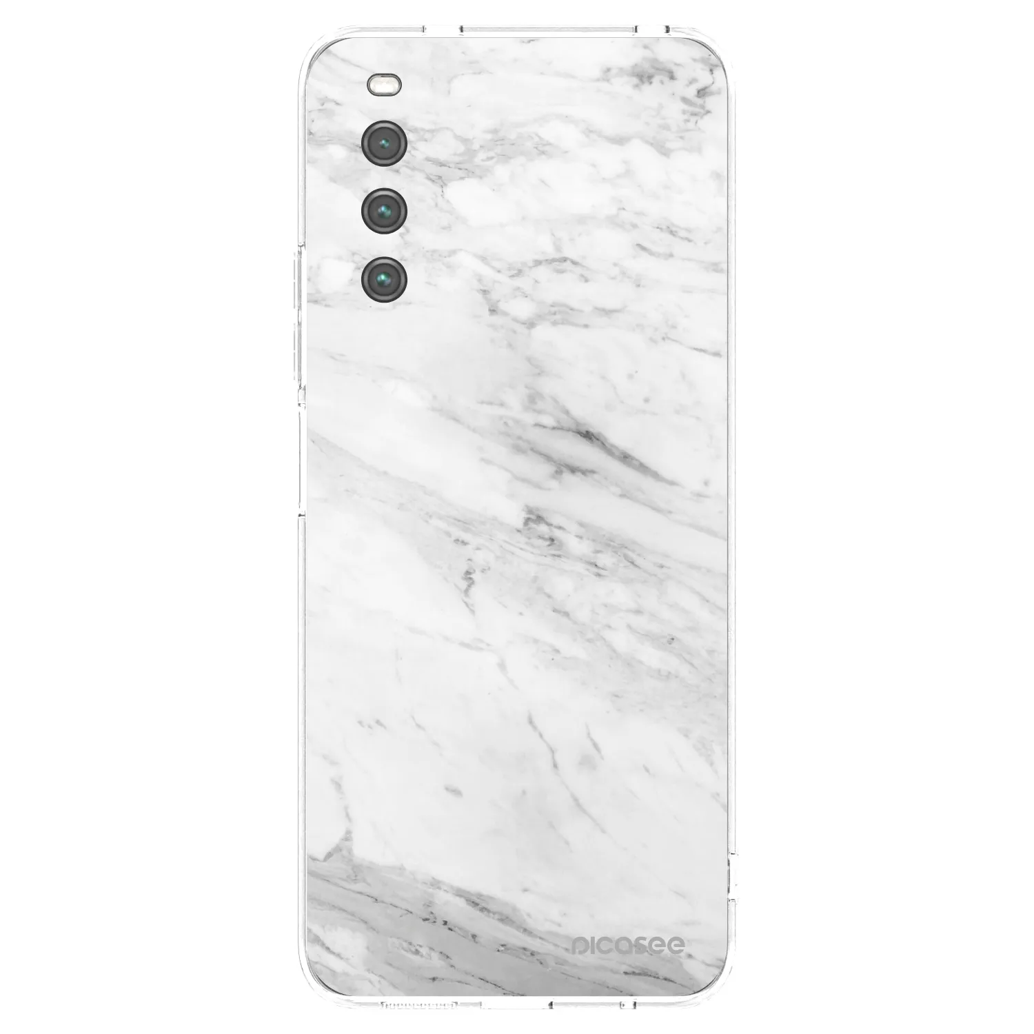 Picasee silikónový prehľadný obal pre Sony Xperia 10 IV 5G - White marble