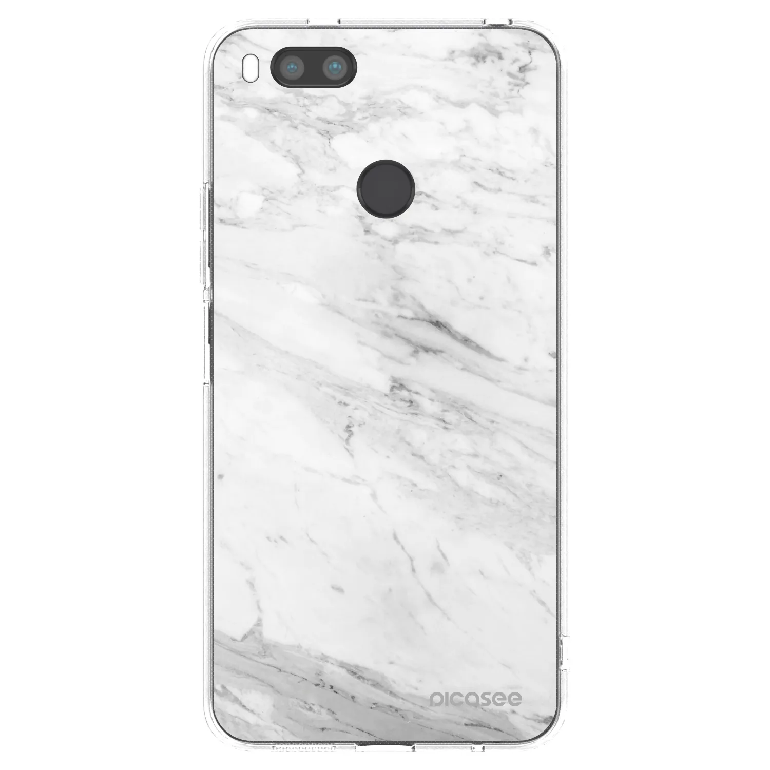 Picasee silikónový prehľadný obal pre Xiaomi Redmi A1 - White marble