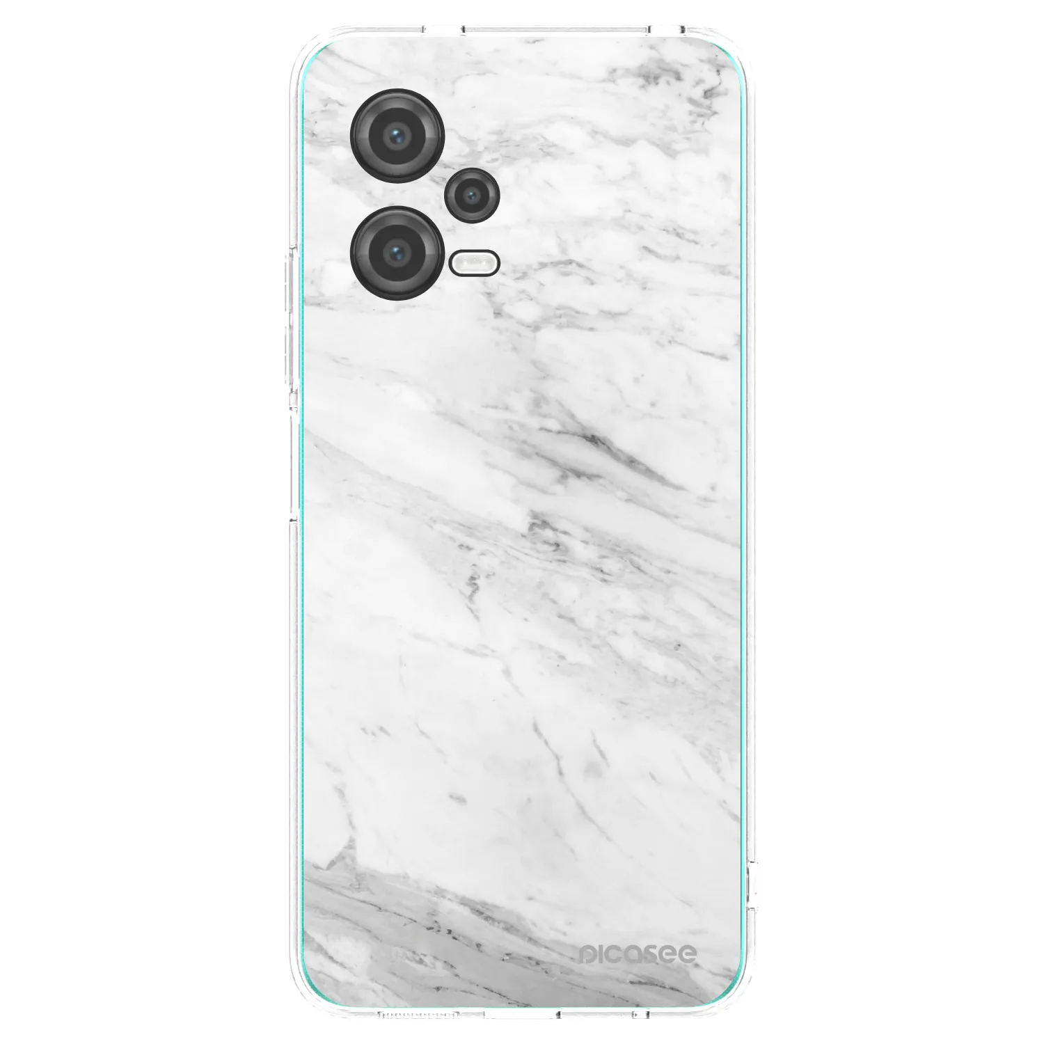 Picasee silikónový prehľadný obal pre Xiaomi Poco X5 - White marble