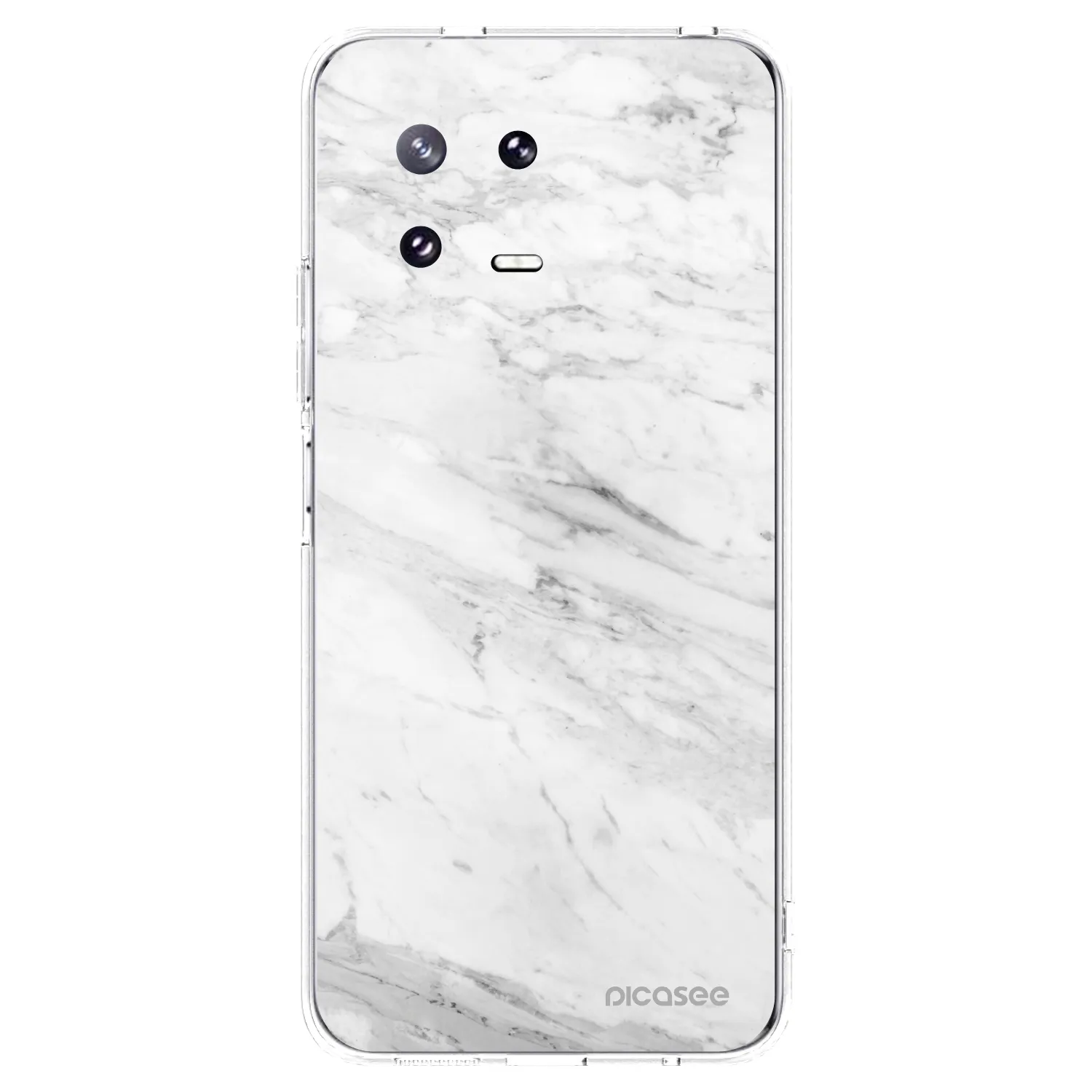 Silikónový prehľadný obal pre Xiaomi 13 Pro - White marble