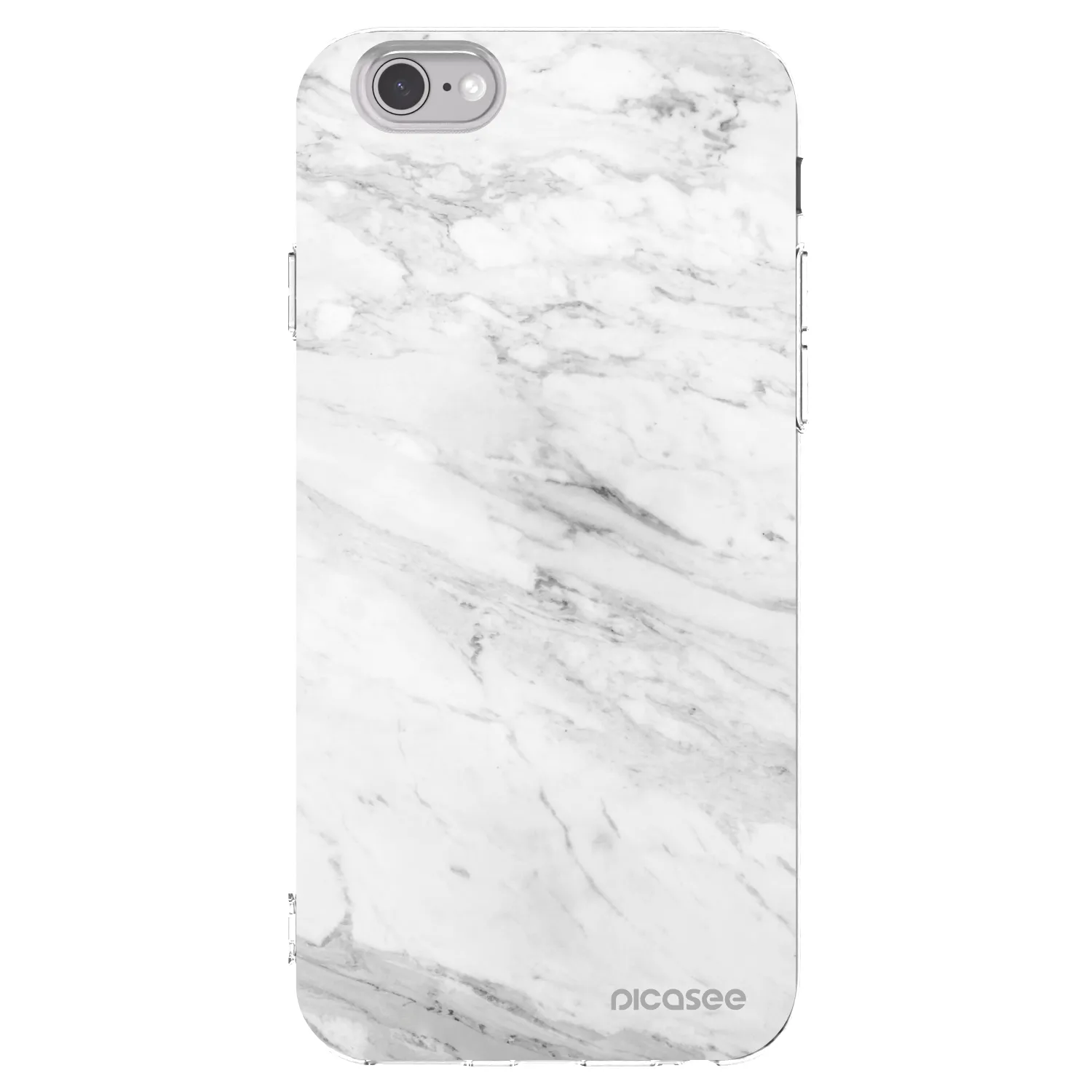 Picasee silikónový prehľadný obal pre Apple iPhone 6/6S - White marble