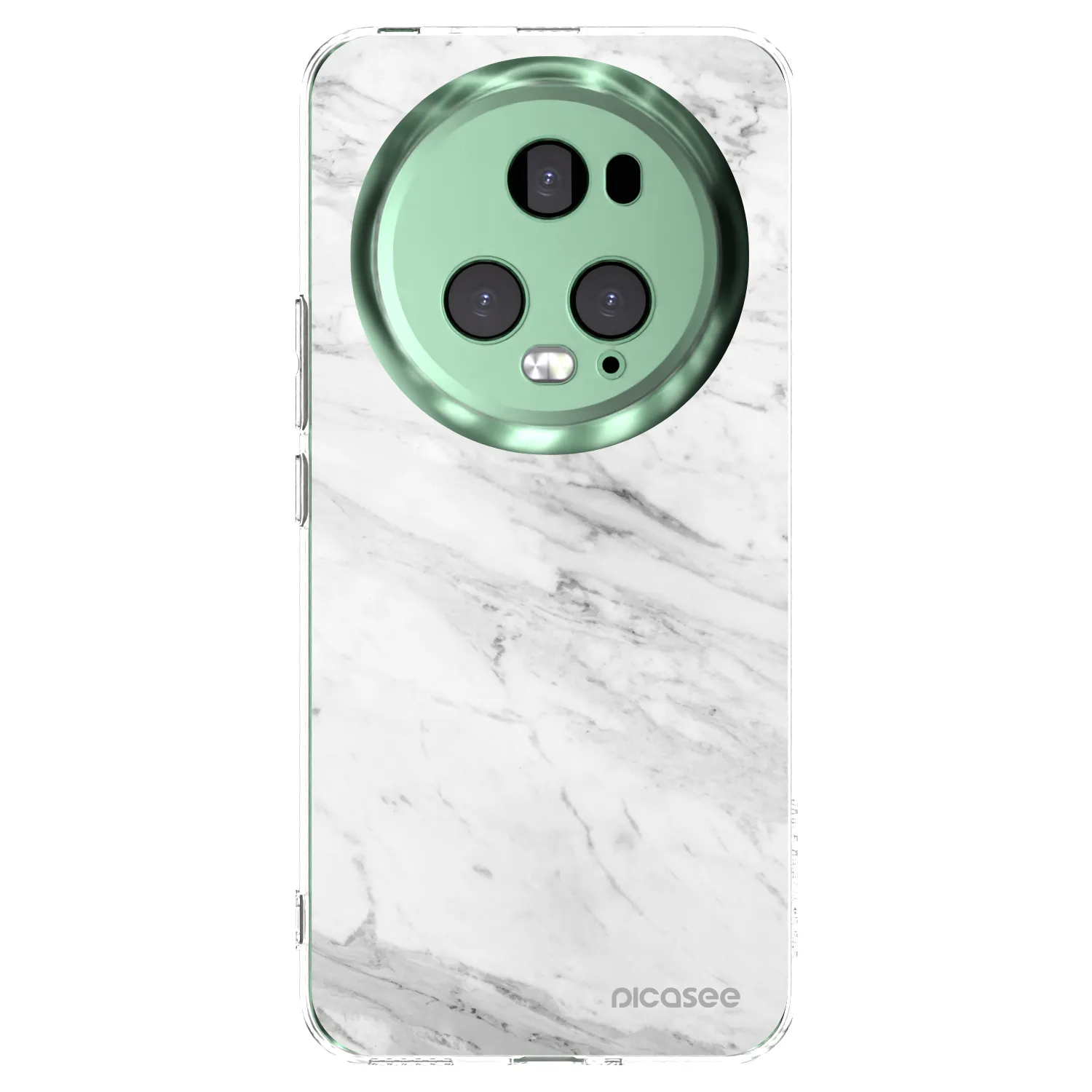 Picasee silikónový prehľadný obal pre Honor Magic5 Pro - White marble