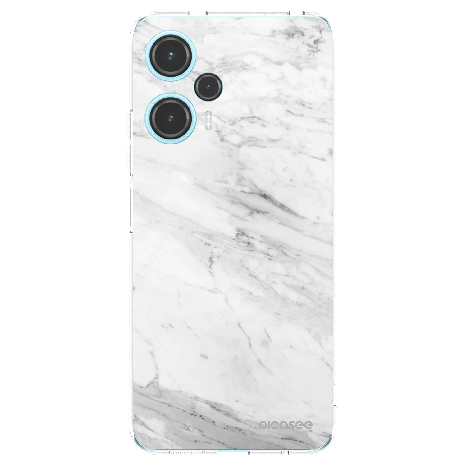 Picasee silikónový prehľadný obal pre Xiaomi Poco F5 - White marble