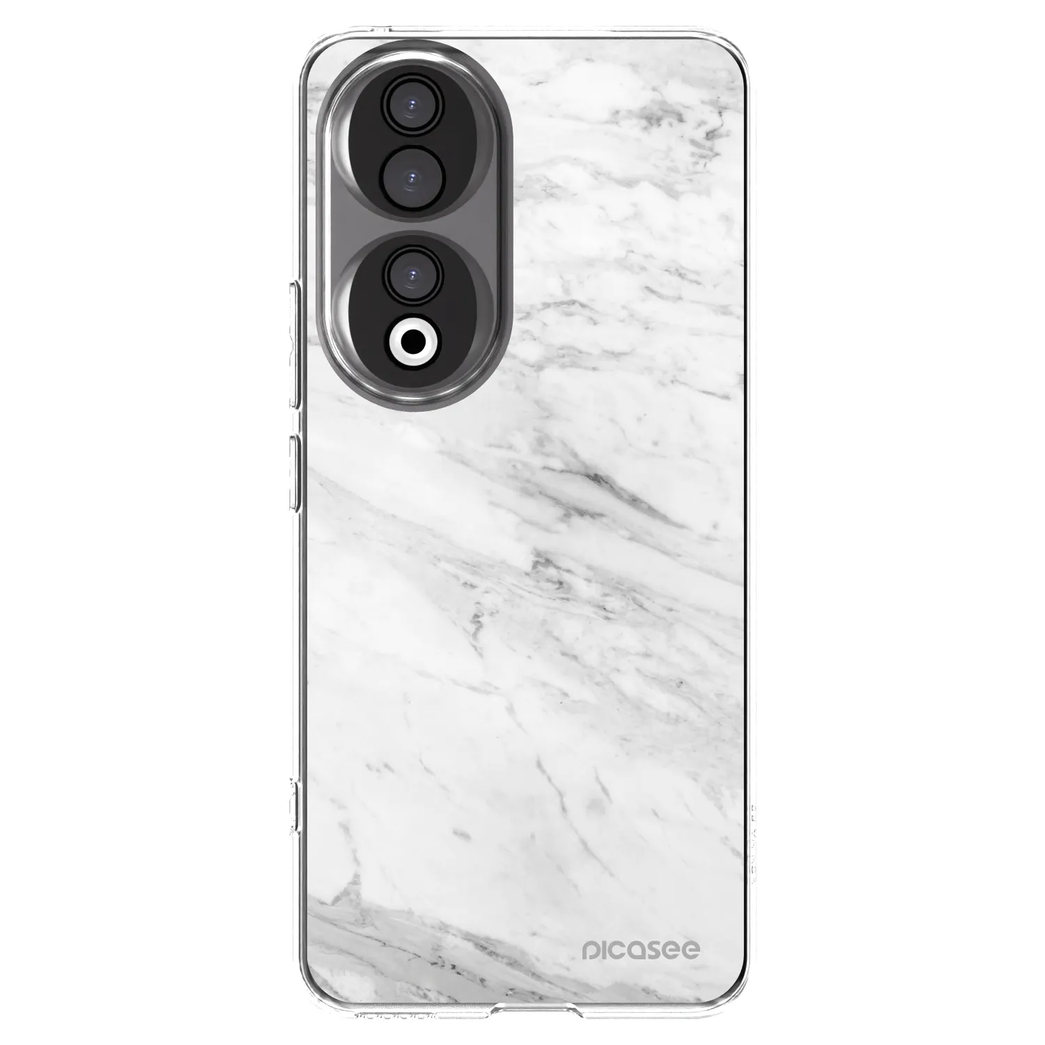 Picasee silikónový prehľadný obal pre Honor 90 5G - White marble