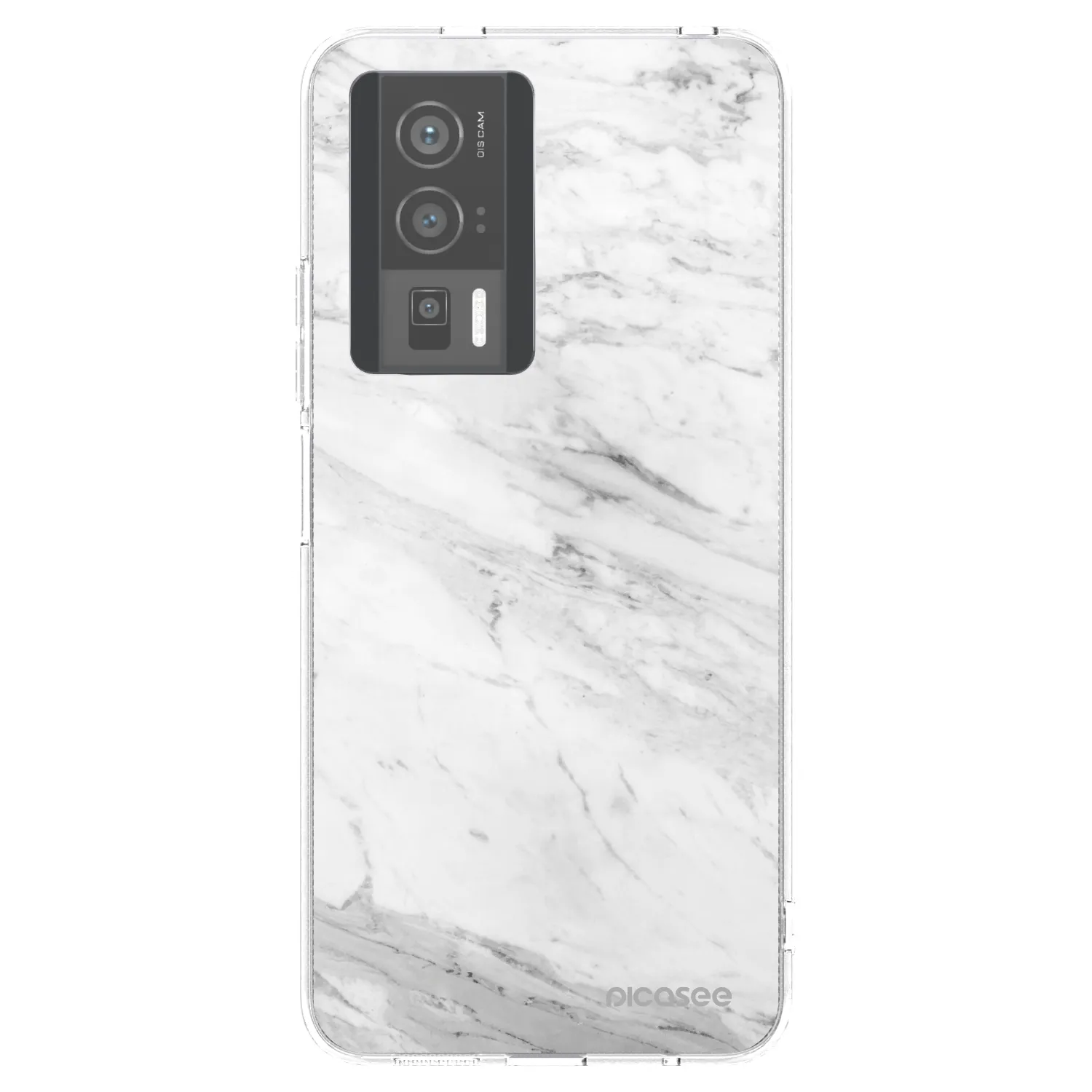 Picasee silikónový prehľadný obal pre Xiaomi Poco F5 Pro 5G - White marble
