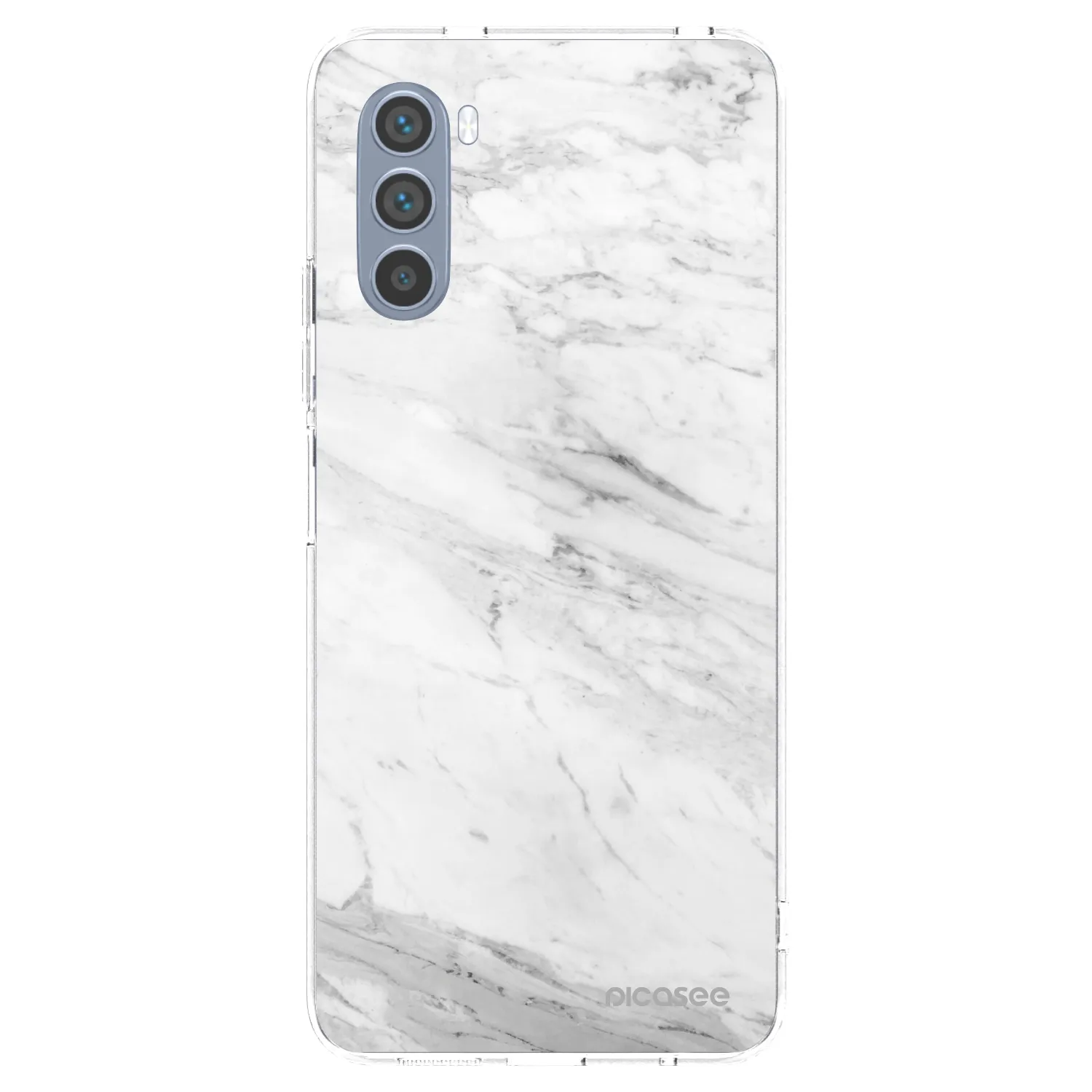 Silikónový prehľadný obal pre Motorola Moto G62 - White marble
