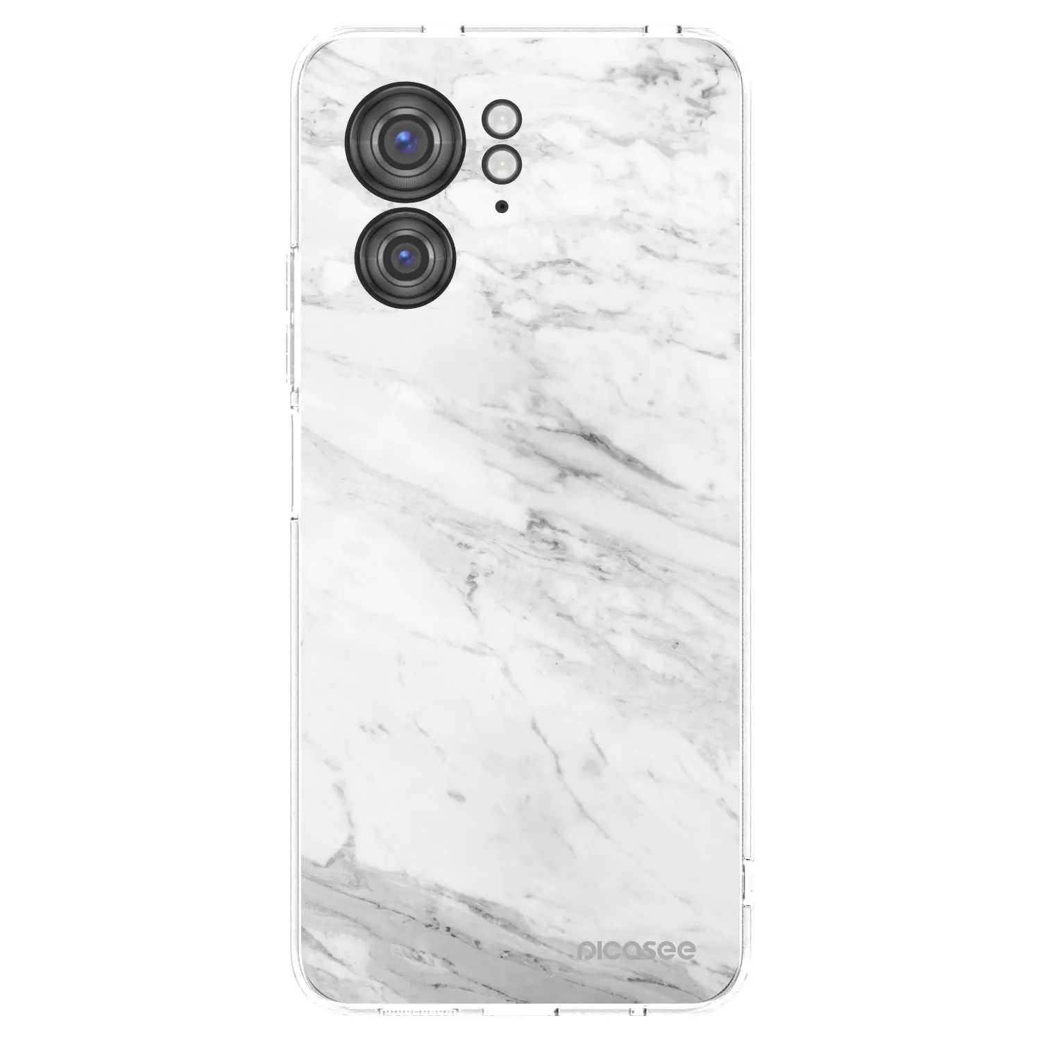 Picasee silikónový prehľadný obal pre Motorola Edge 40 - White marble