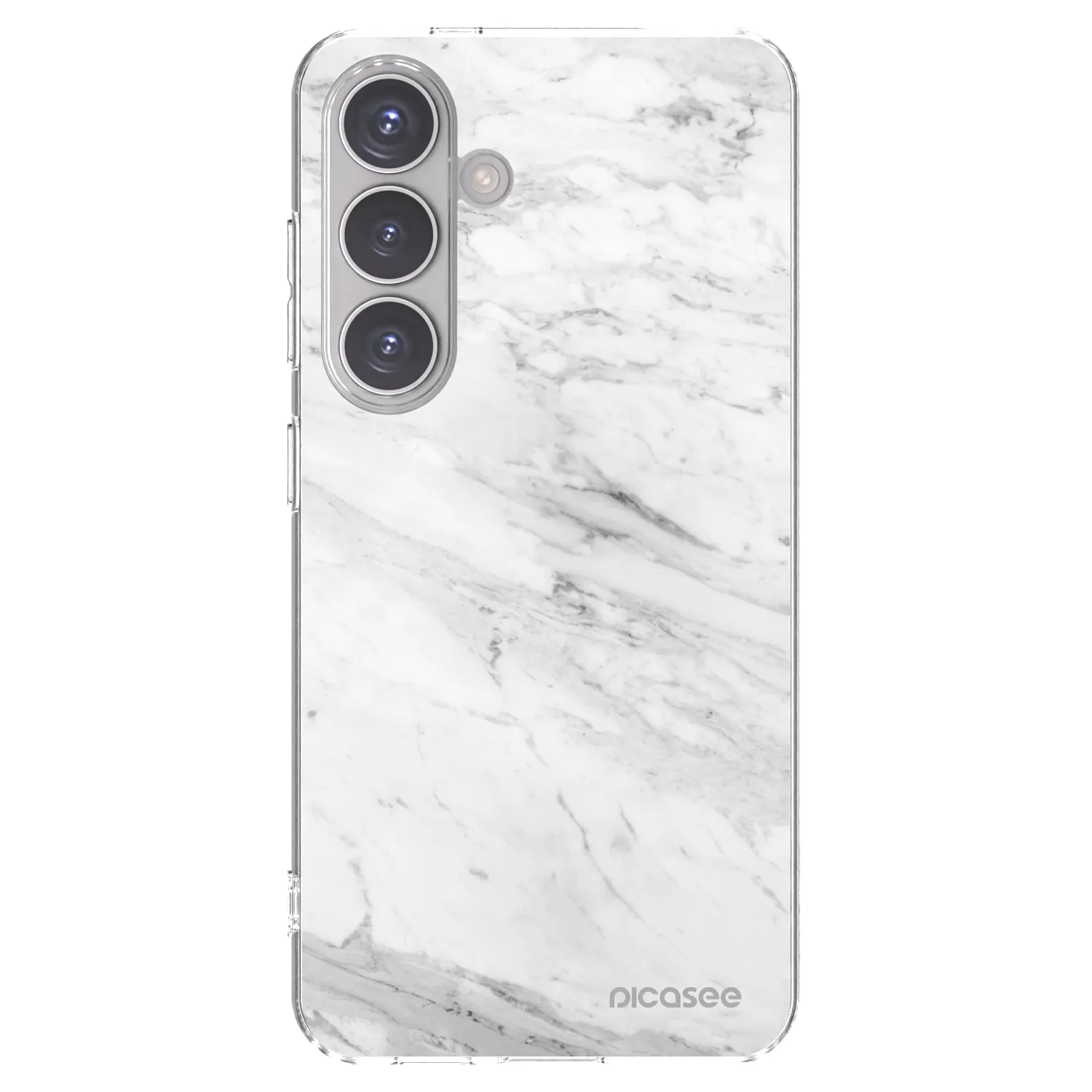 Silikónový prehľadný obal pre Samsung Galaxy S24 S921B 5G - White marble