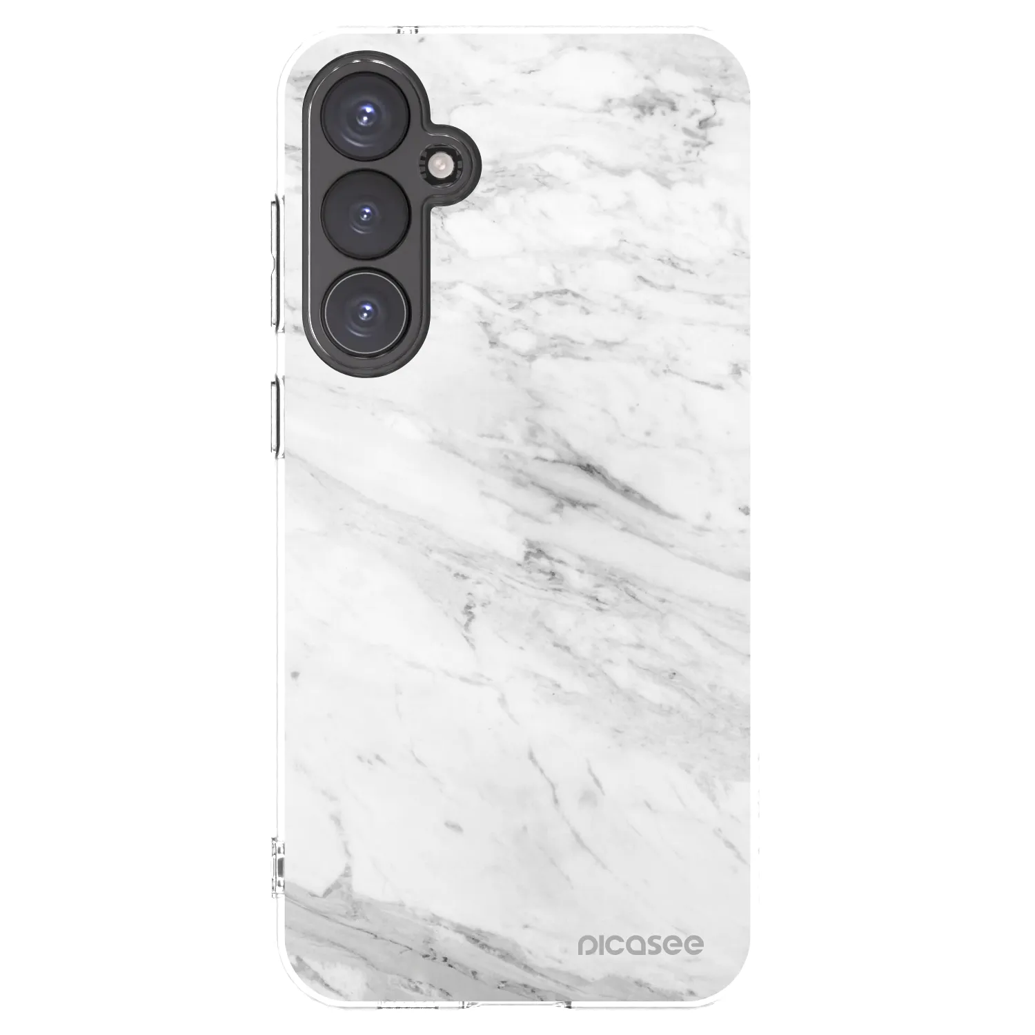 Picasee silikónový prehľadný obal pre Samsung Galaxy S23 FE S711B - White marble
