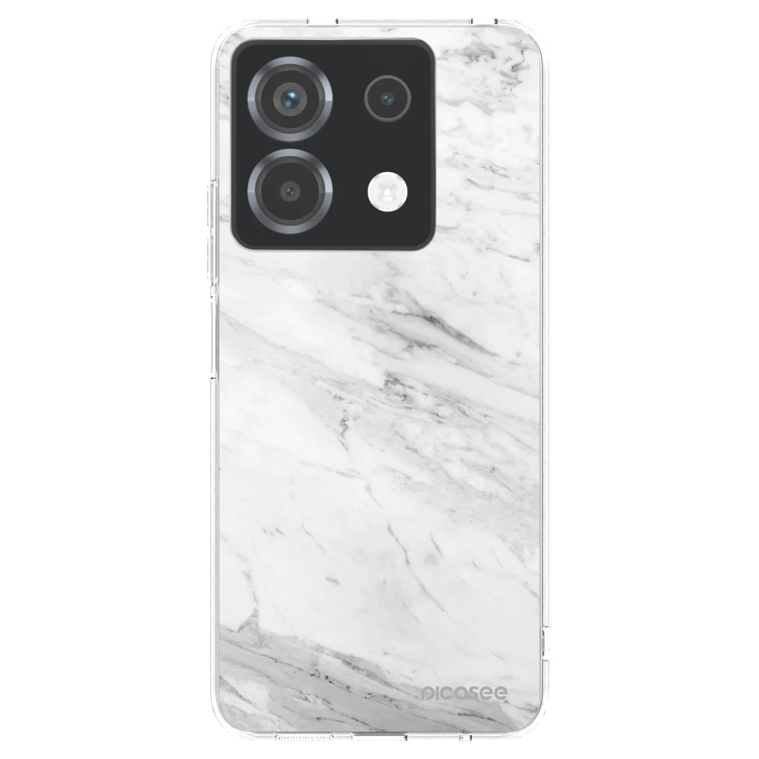 Picasee silikónový prehľadný obal pre Xiaomi Poco X6 - White marble