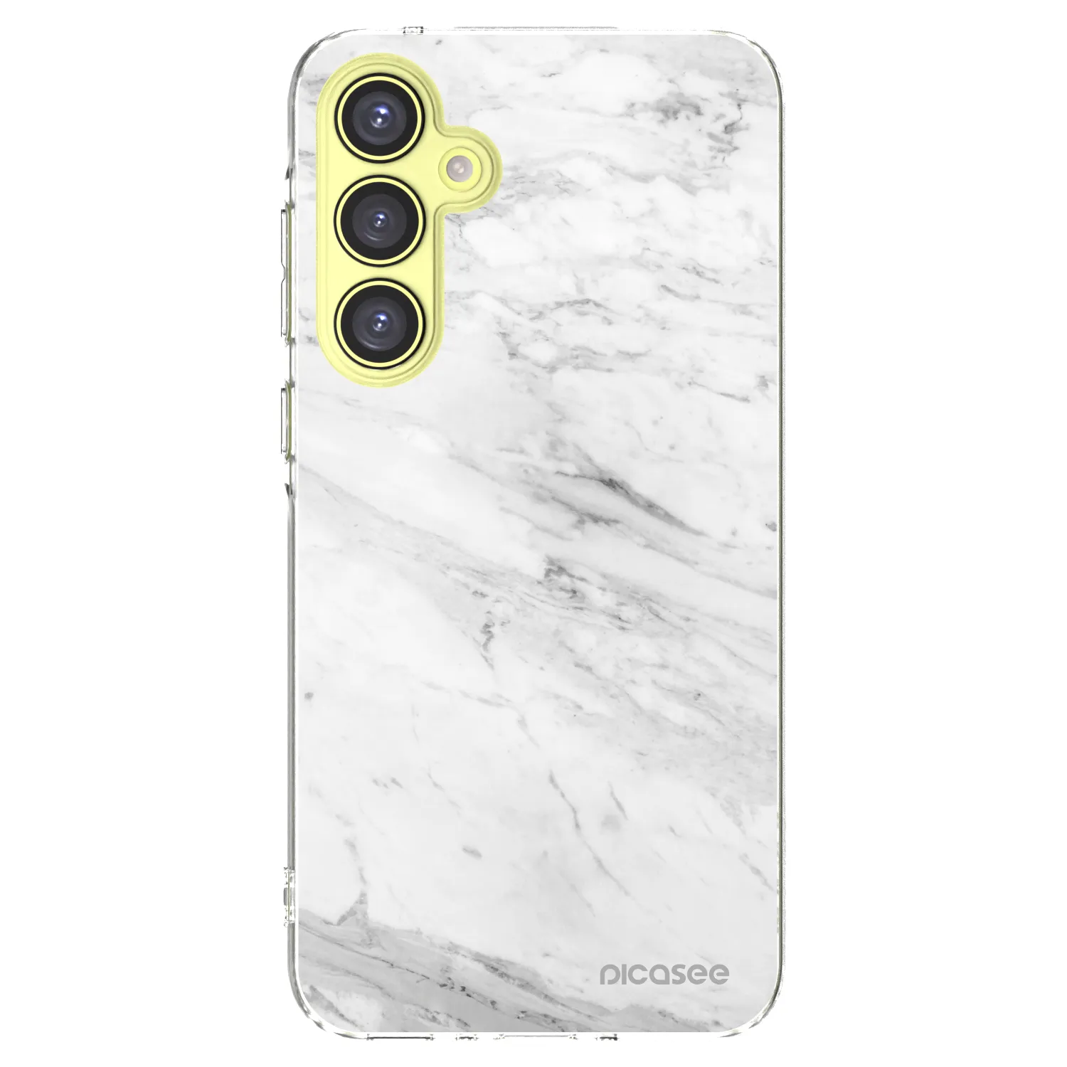 Picasee silikónový prehľadný obal pre Samsung Galaxy A35 5G A356B - White marble