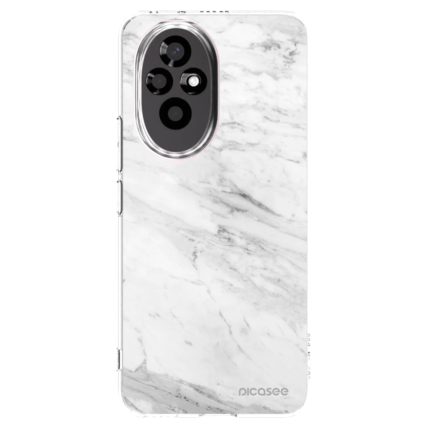 Silikónový prehľadný obal pre Honor 200 5G - White marble