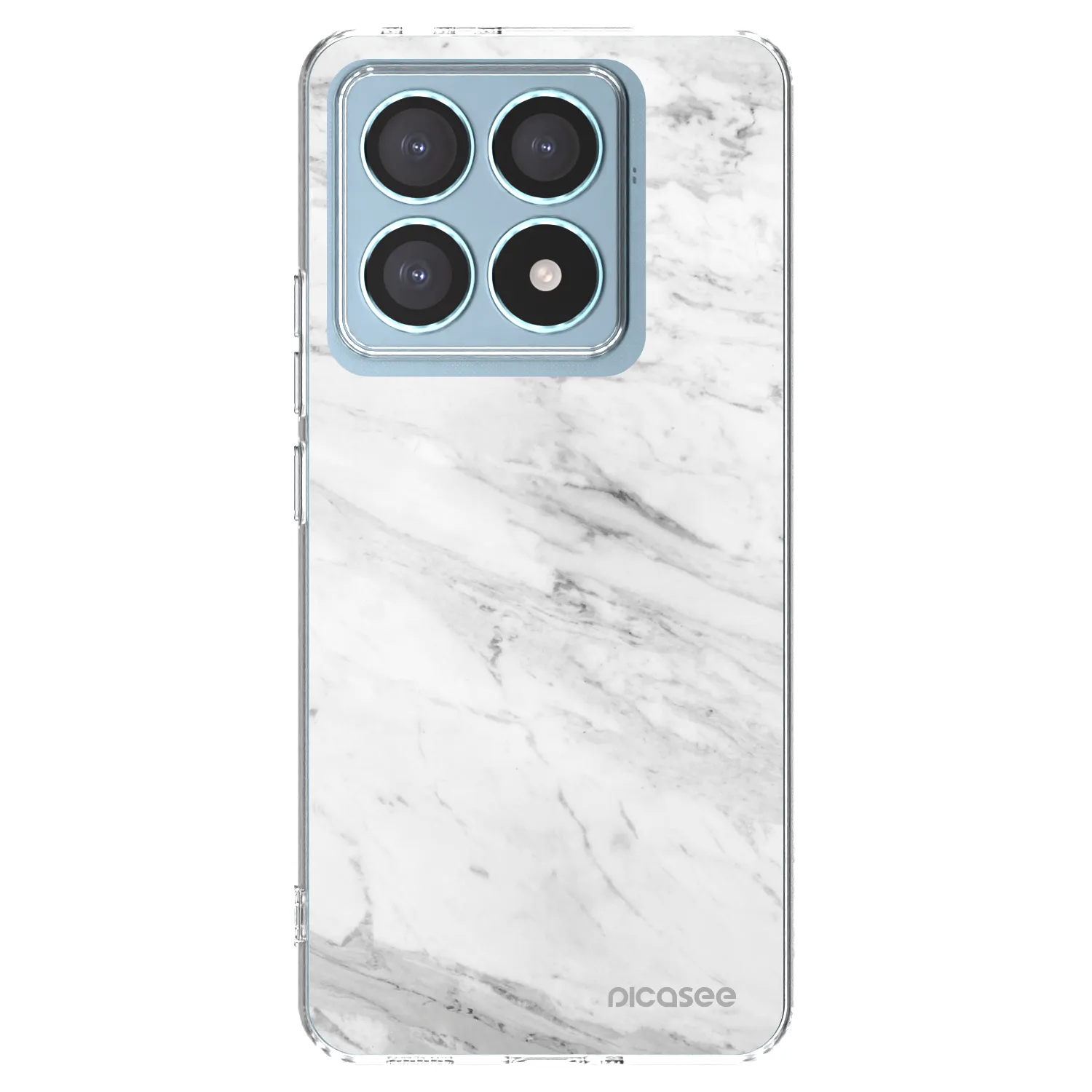 Picasee silikónový prehľadný obal pre Xiaomi 14T Pro - White marble