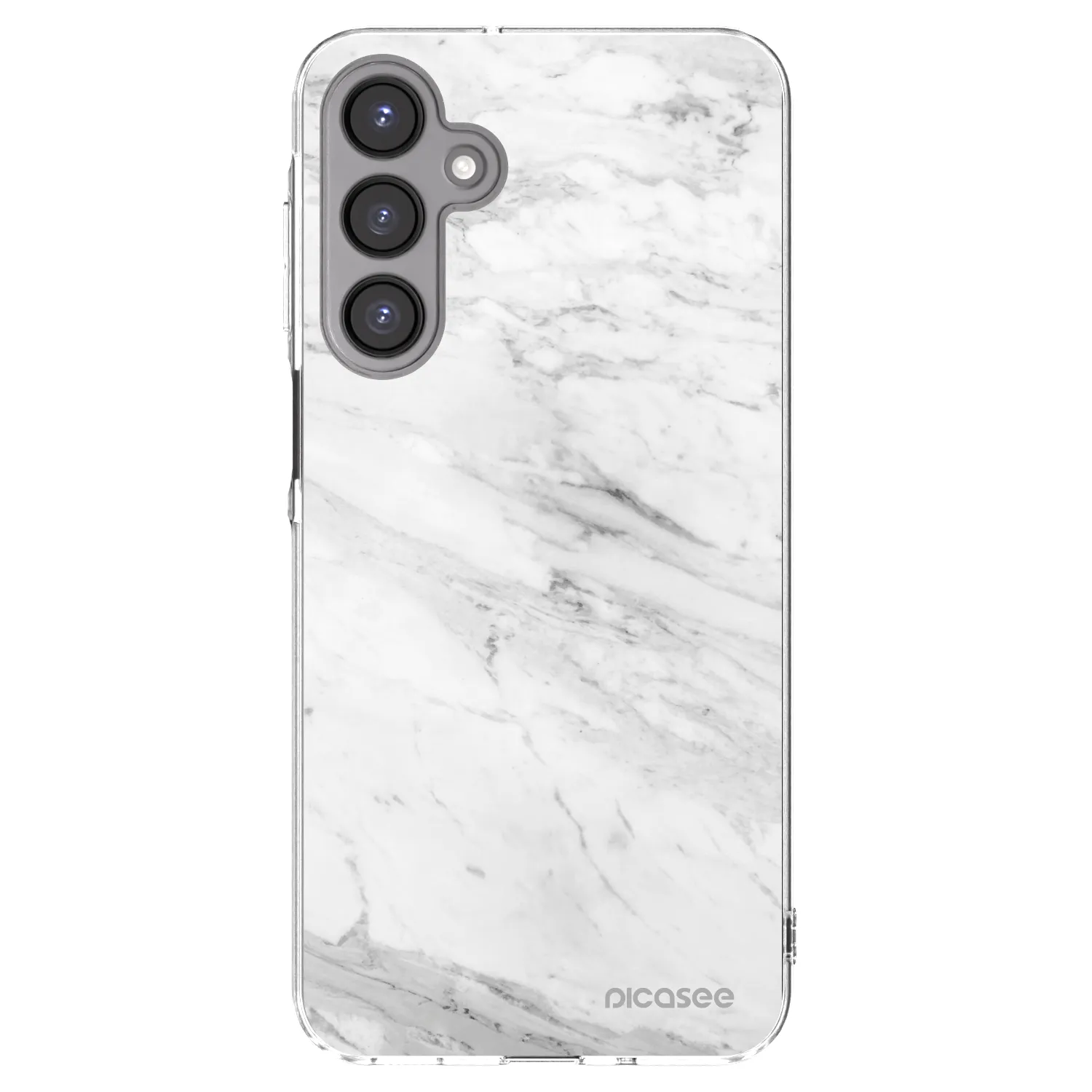 Picasee silikónový prehľadný obal pre Samsung Galaxy A16 5G - White marble