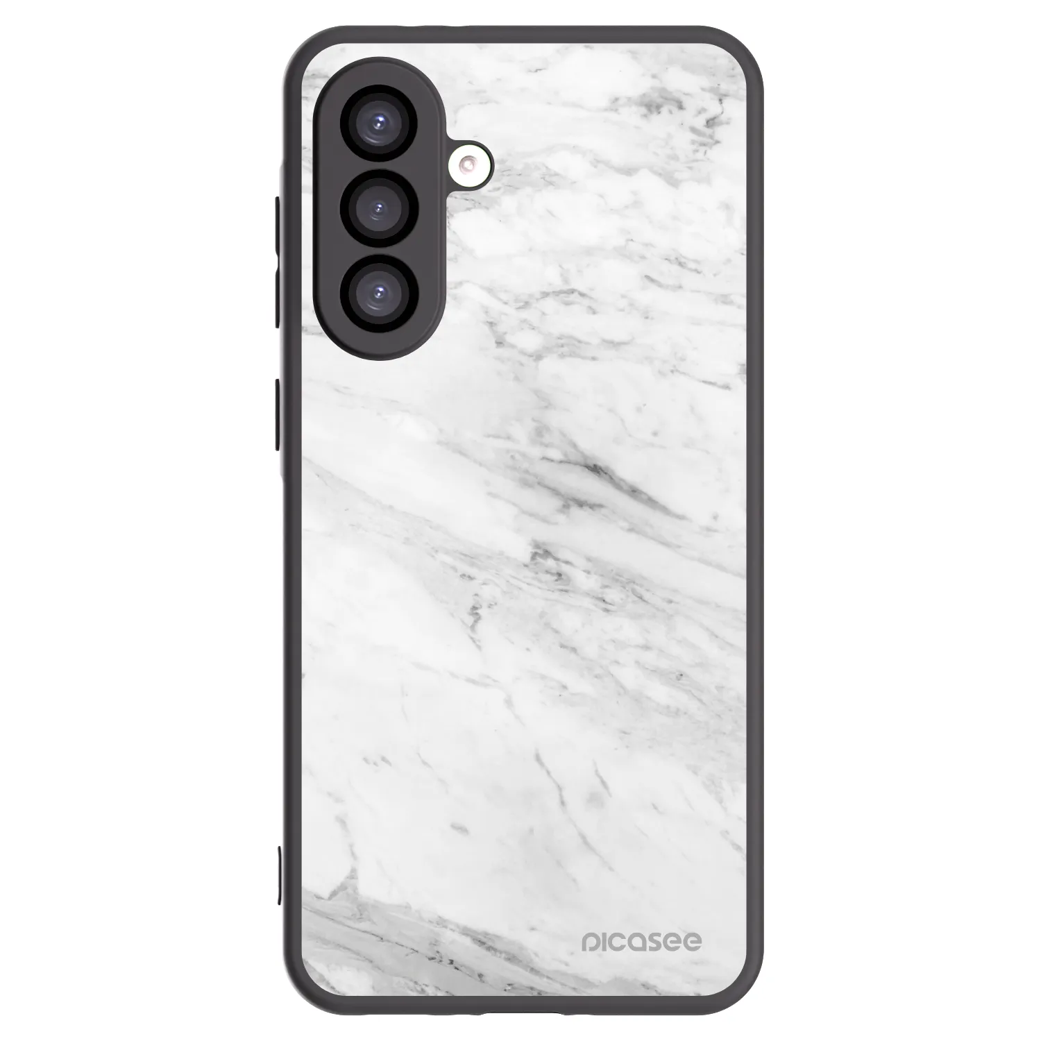 Picasee silikónový čierny obal pre Samsung Galaxy A26 5G A266B - White marble