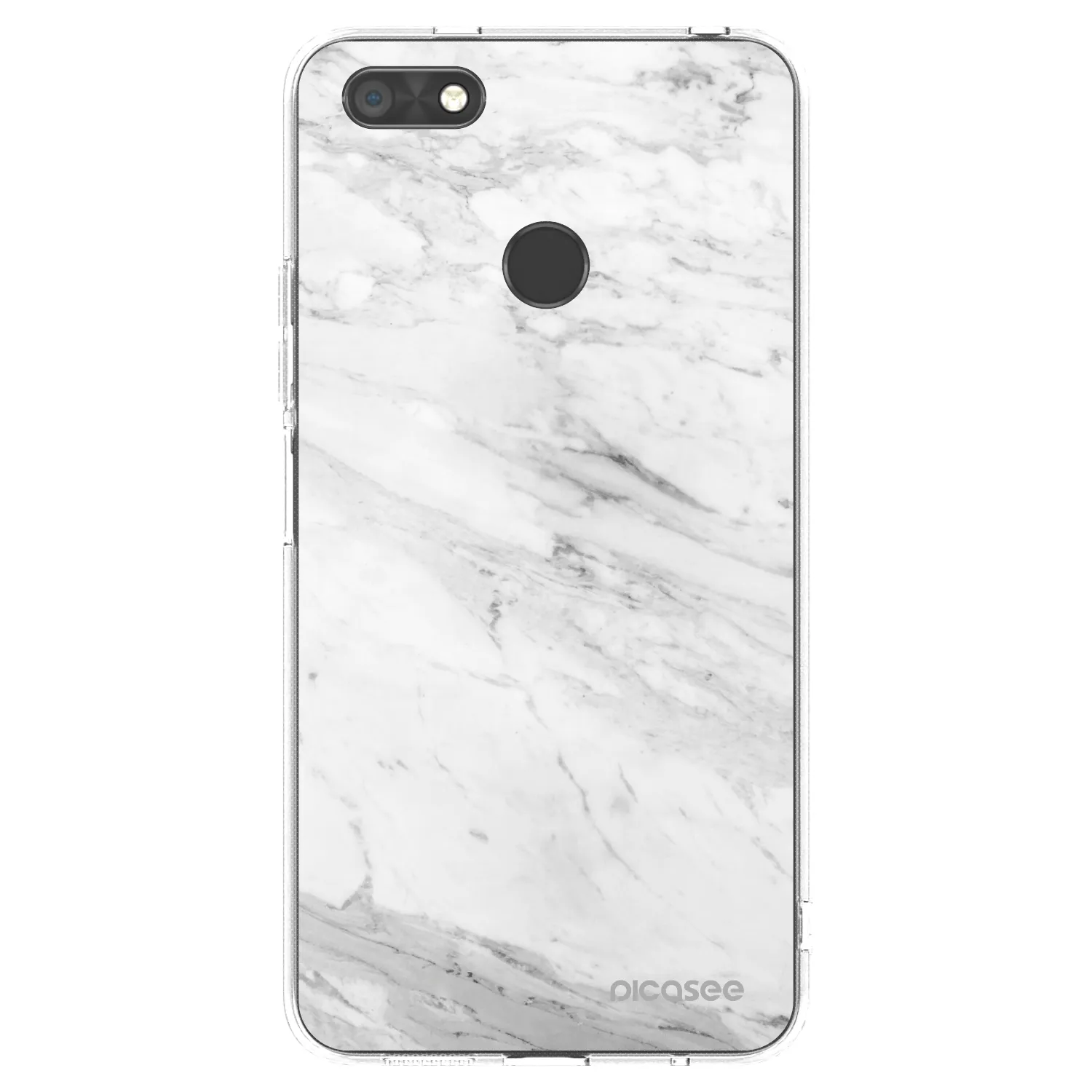 Picasee silikónový prehľadný obal pre Huawei P9 Lite Mini - White marble