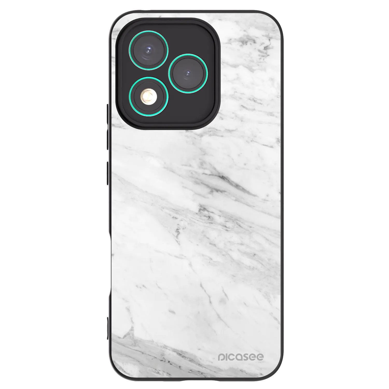 Picasee silikónový čierny obal pre Honor 400 Lite 5G - White marble