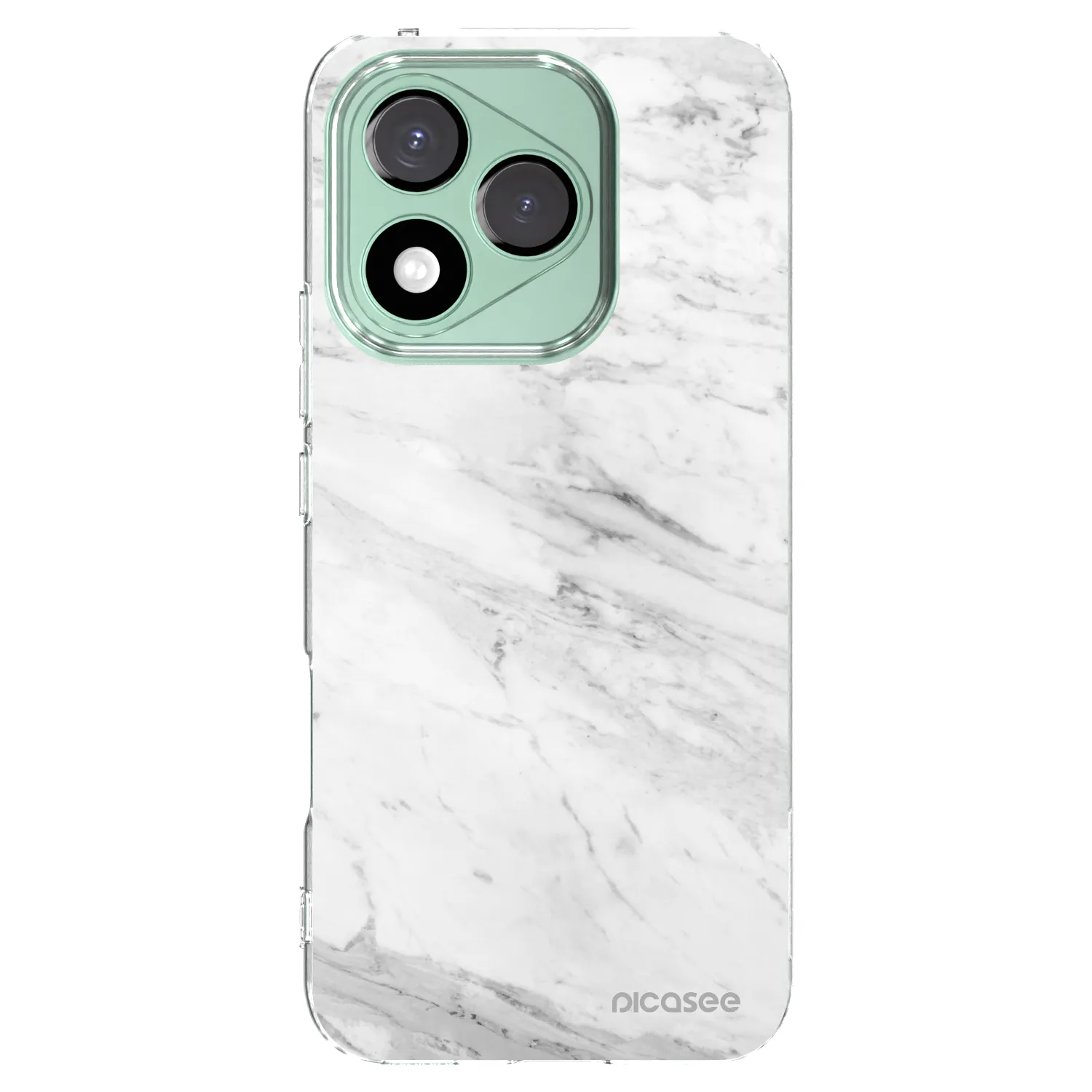 Picasee silikónový prehľadný obal pre Honor 400 Lite 5G - White marble