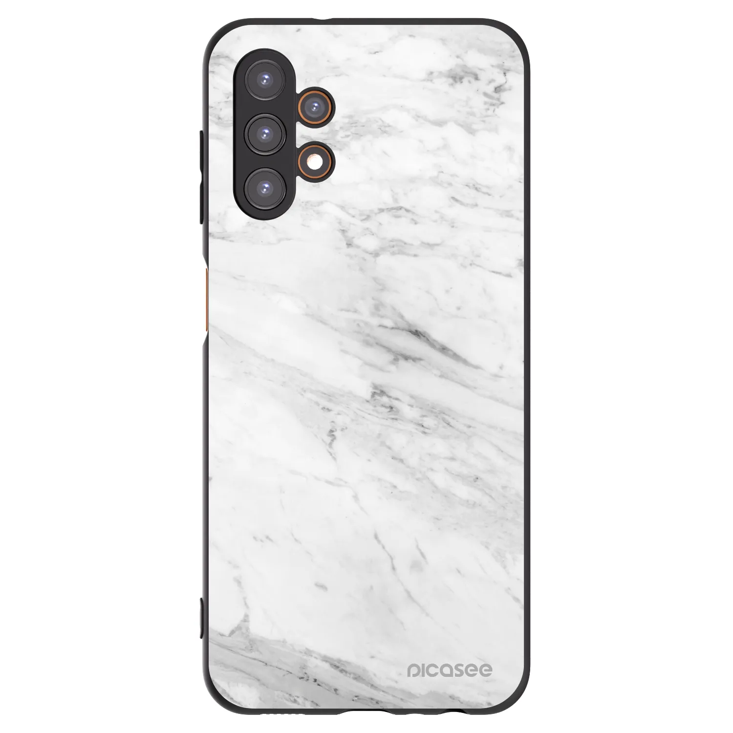Picasee silikónový čierny obal pre Samsung Galaxy A13 5G - White marble