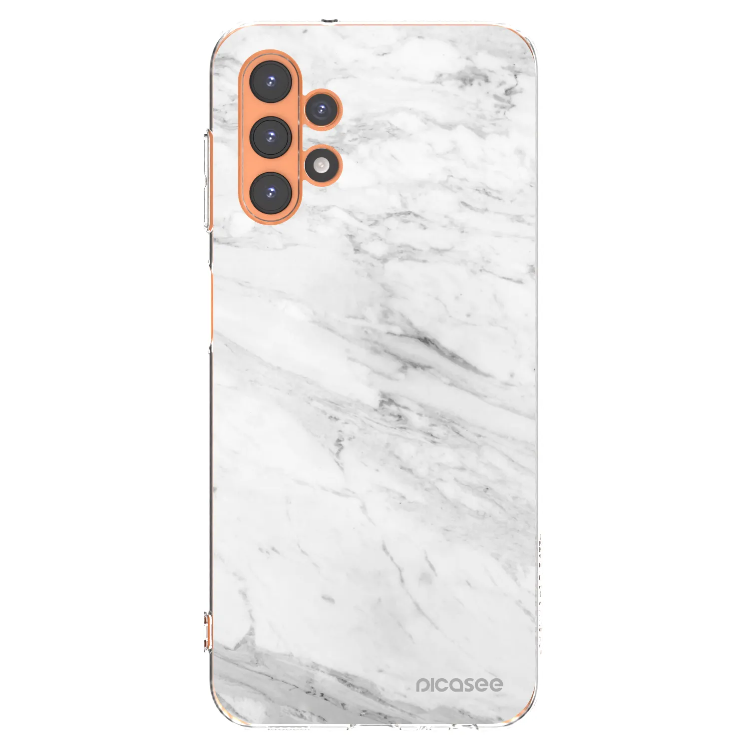 Picasee silikónový prehľadný obal pre Samsung Galaxy A13 5G - White marble