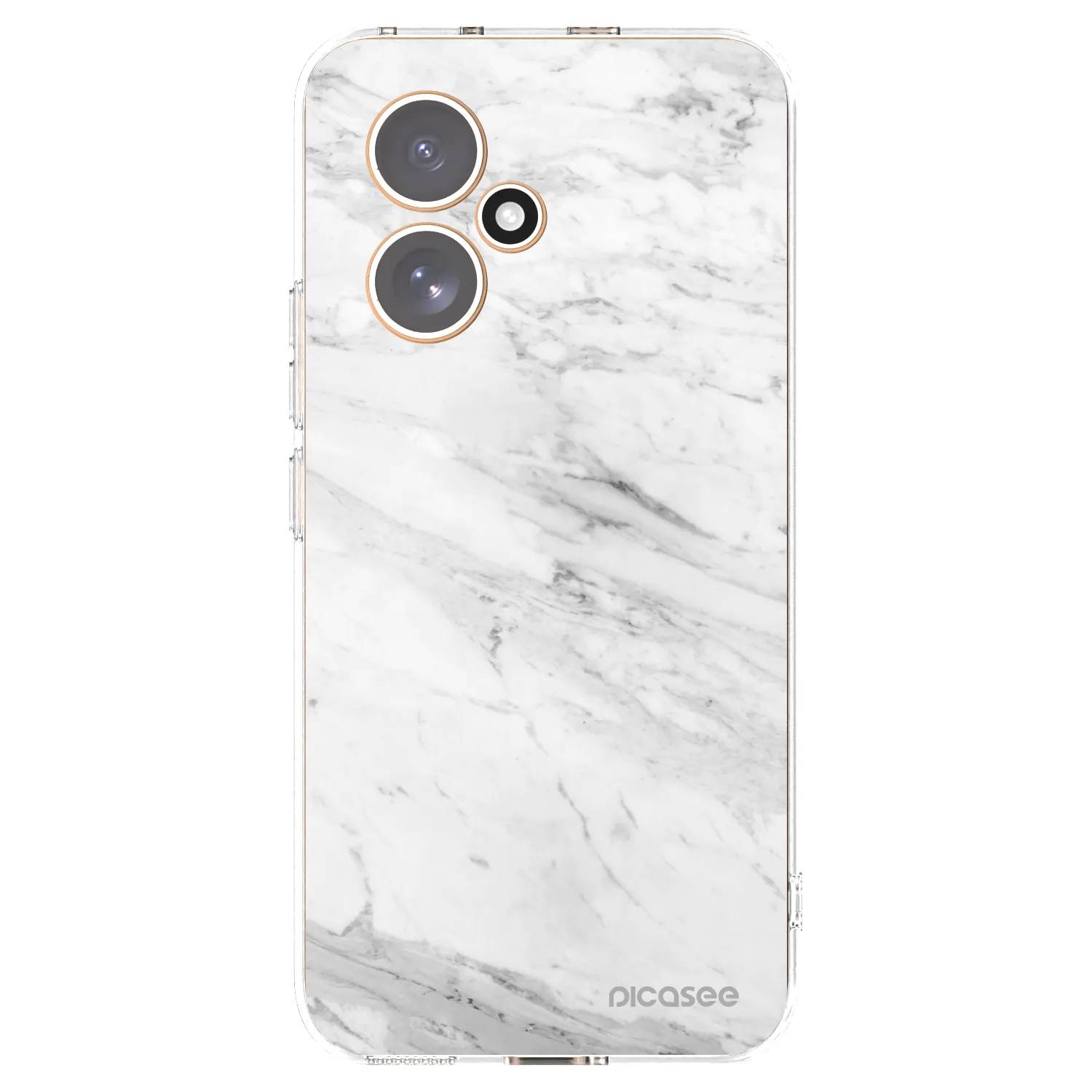 Picasee silikónový prehľadný obal pre Honor 400 5G - White marble