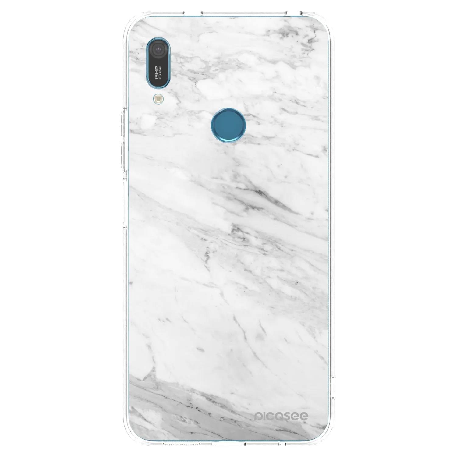 Picasee silikónový prehľadný obal pre Huawei Y6 2019 - White marble