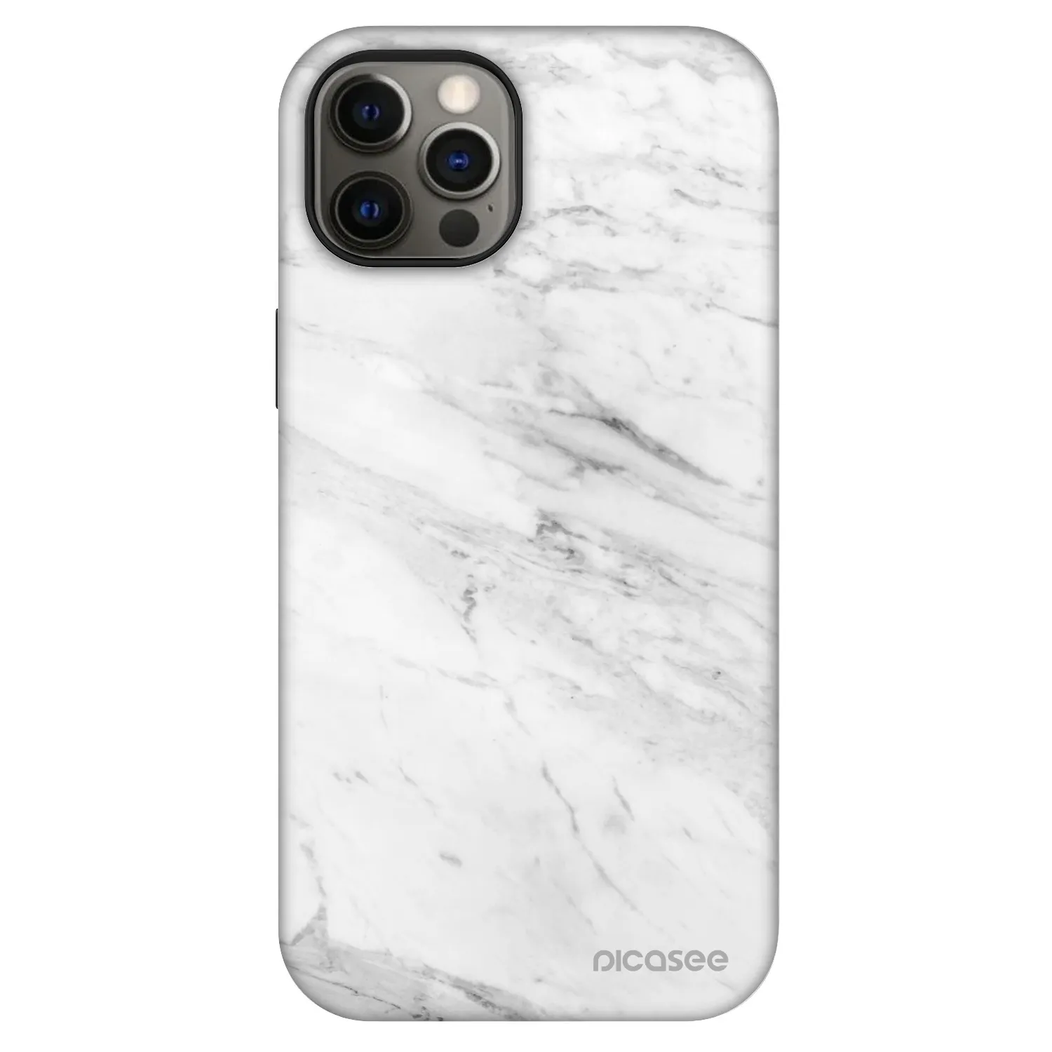 Picasee Fashion Case MagSafe pre Apple iPhone 12 - White marble