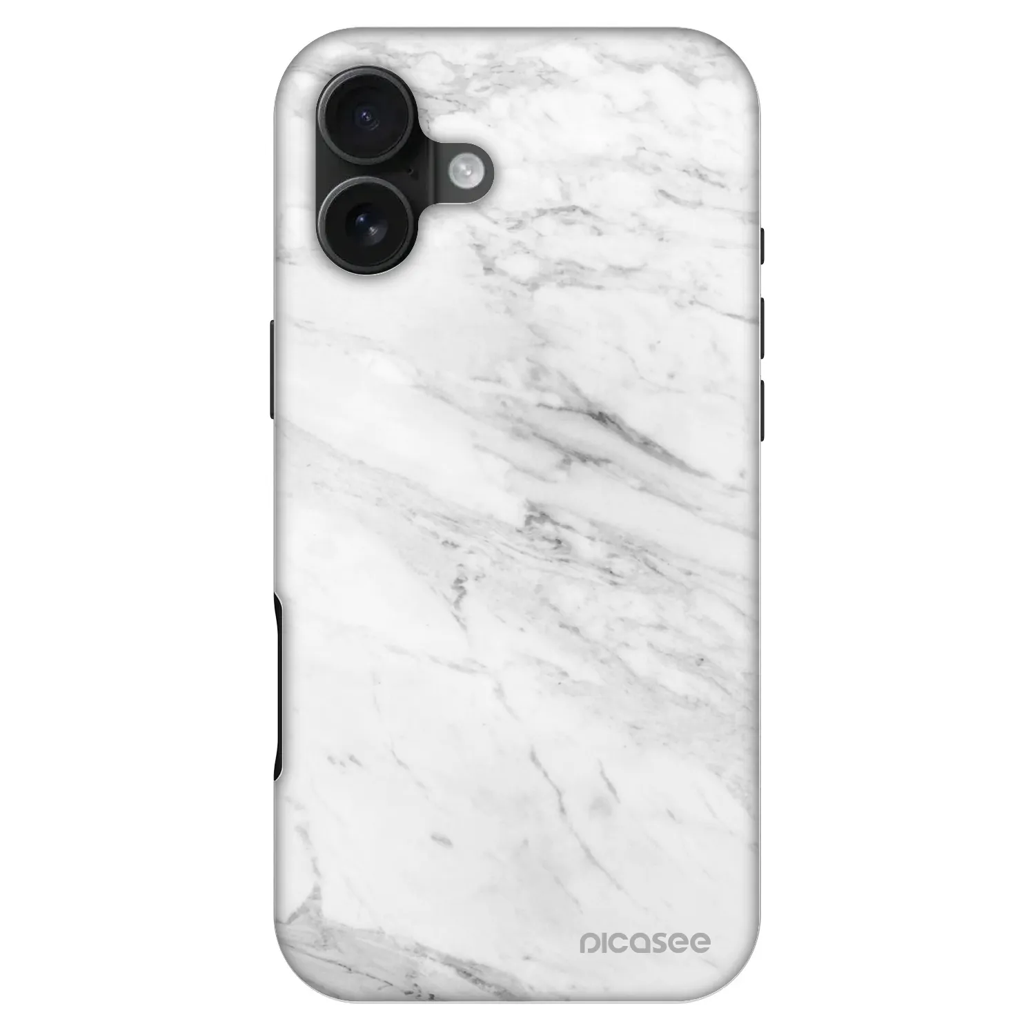 Picasee Fashion Case MagSafe pre Apple iPhone 16 Plus - White marble