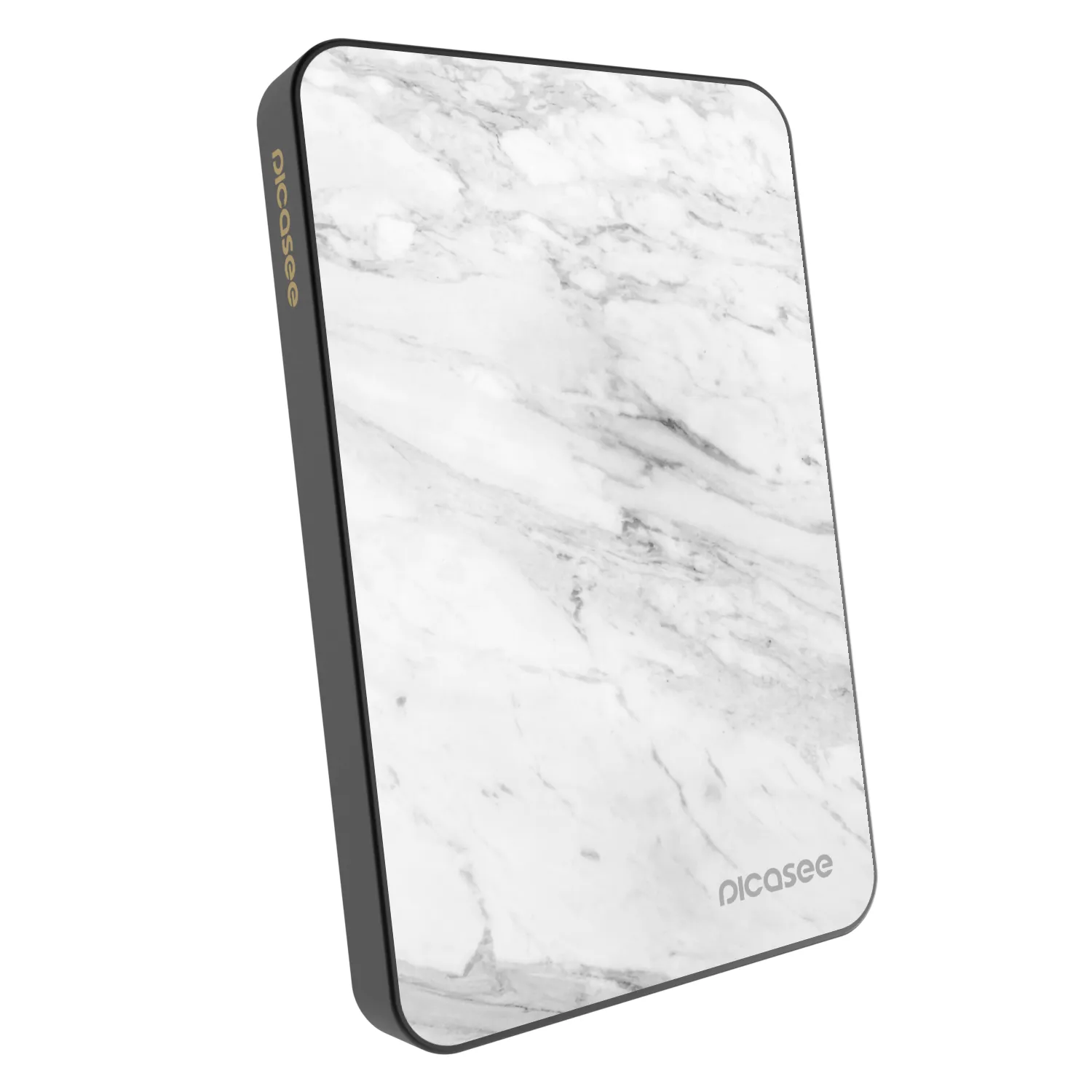 Picasee Powerbanka s MagSafe 5 000 mAh Šedá - White marble