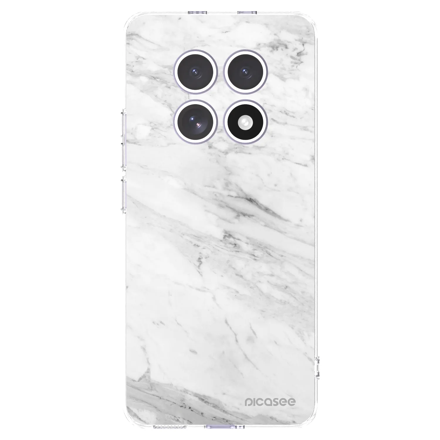 Picasee silikónový prehľadný obal pre Xiaomi Redmi Note 15 - White marble