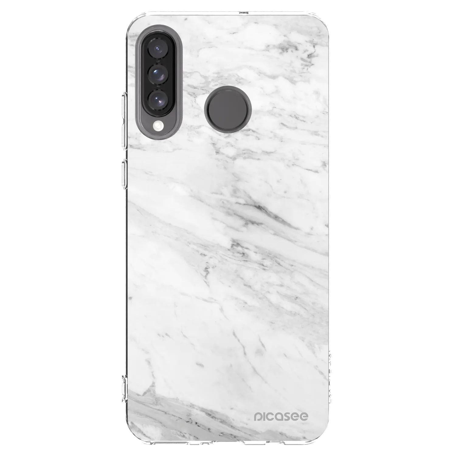 Picasee silikónový prehľadný obal pre Huawei P30 Lite - White marble