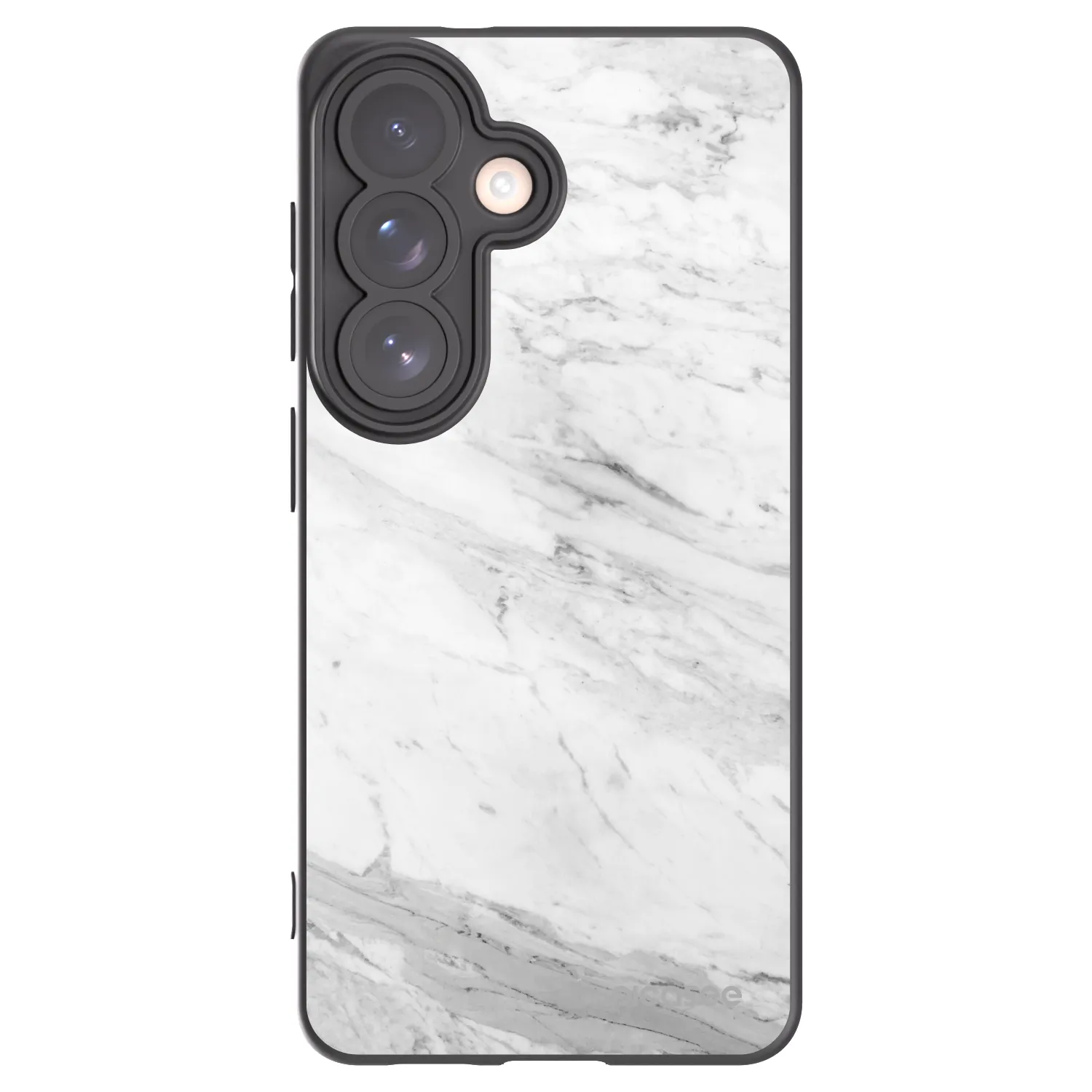 Picasee silikónový čierny obal pre Samsung Galaxy S26 - White marble