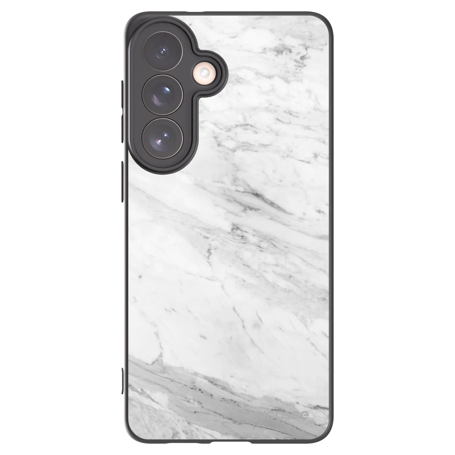 Picasee silikónový čierny obal pre Samsung Galaxy S26+ - White marble