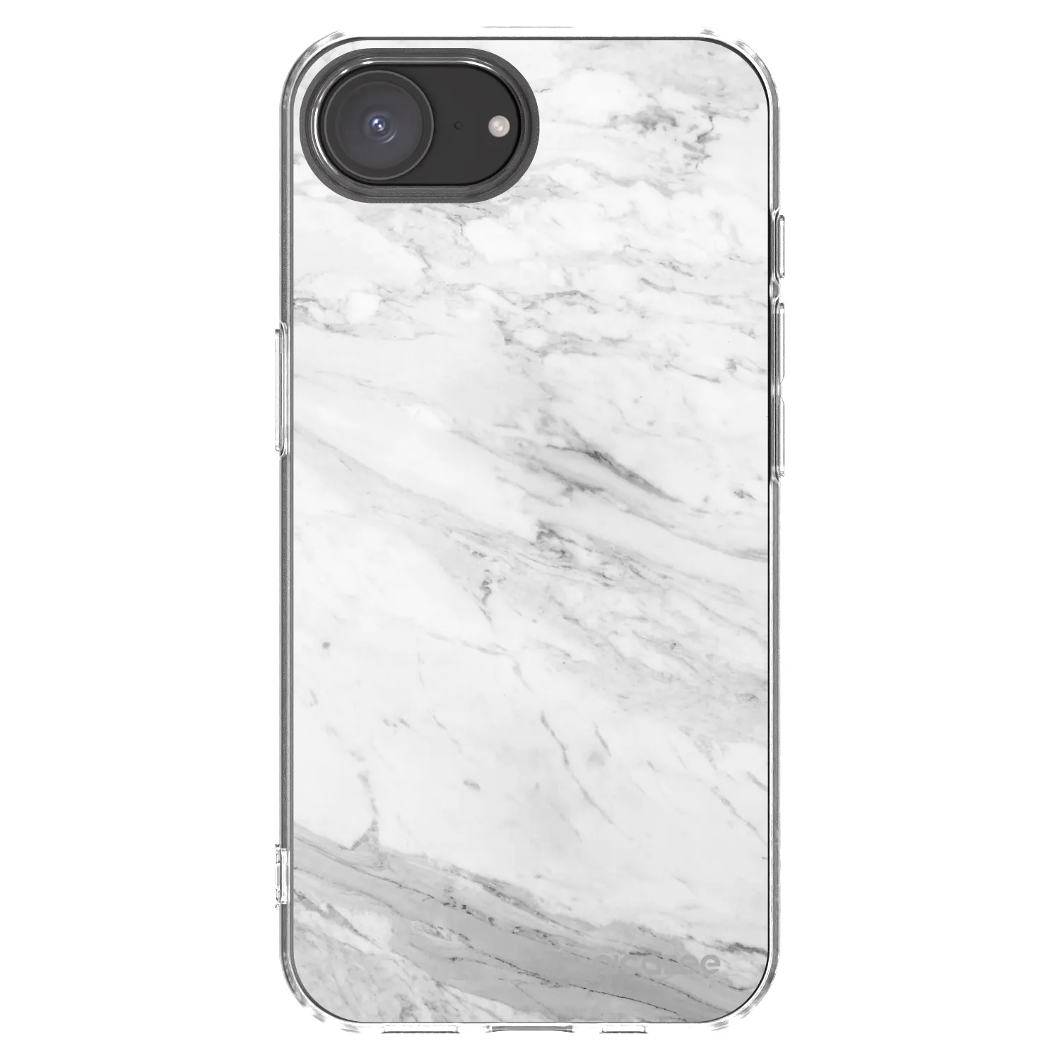 Picasee silikónový prehľadný obal pre Apple iPhone 17e - White marble