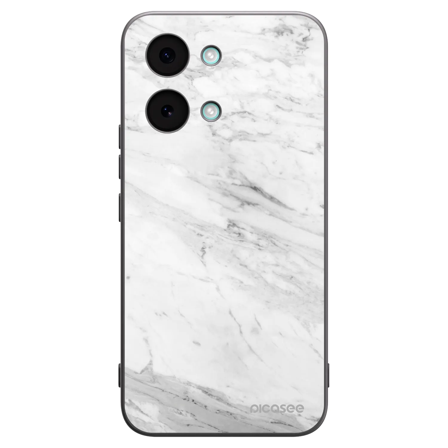 Picasee silikónový čierny obal pre Xiaomi Poco X8 Pro Max - White marble