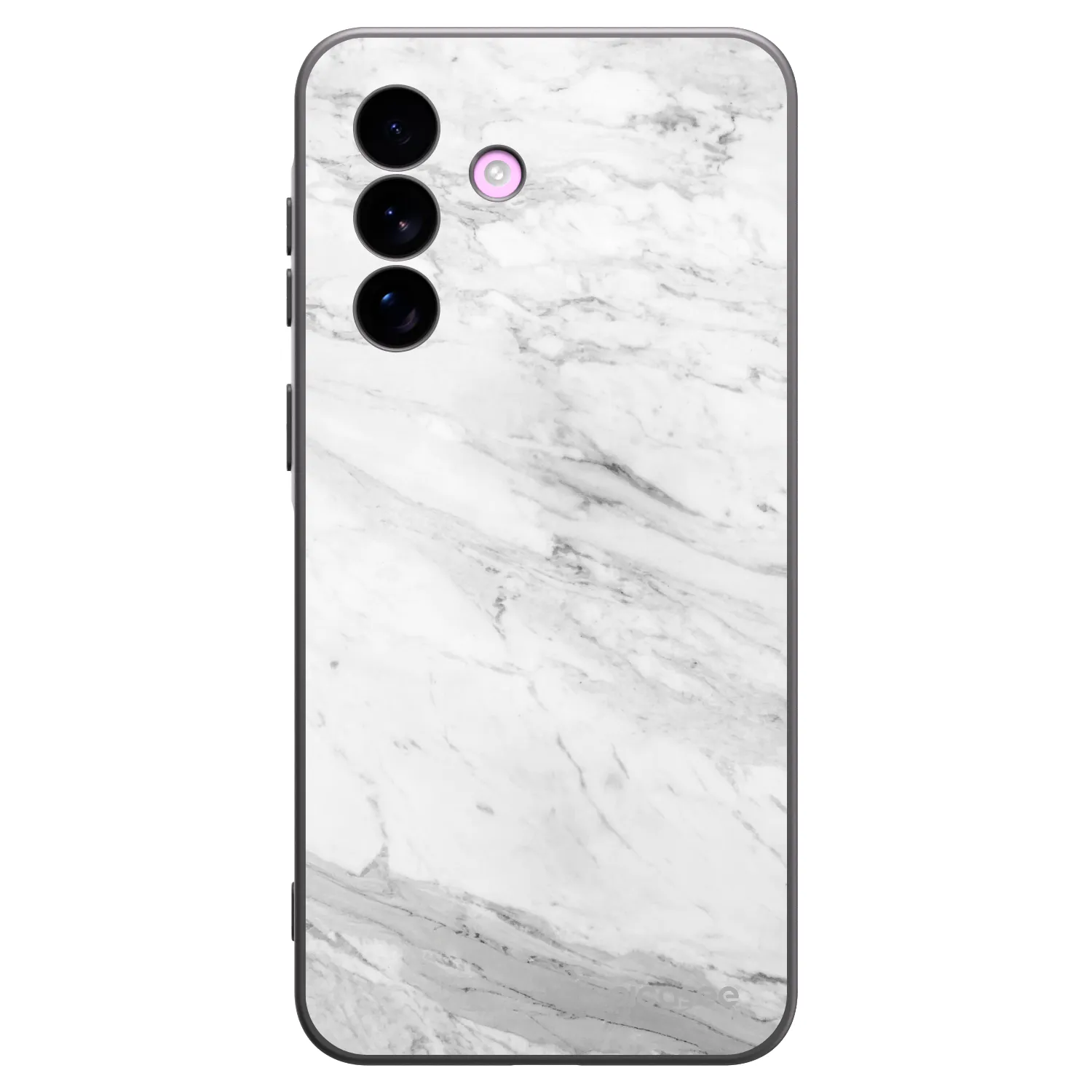 Picasee silikónový čierny obal pre Samsung Galaxy A57 5G - White marble