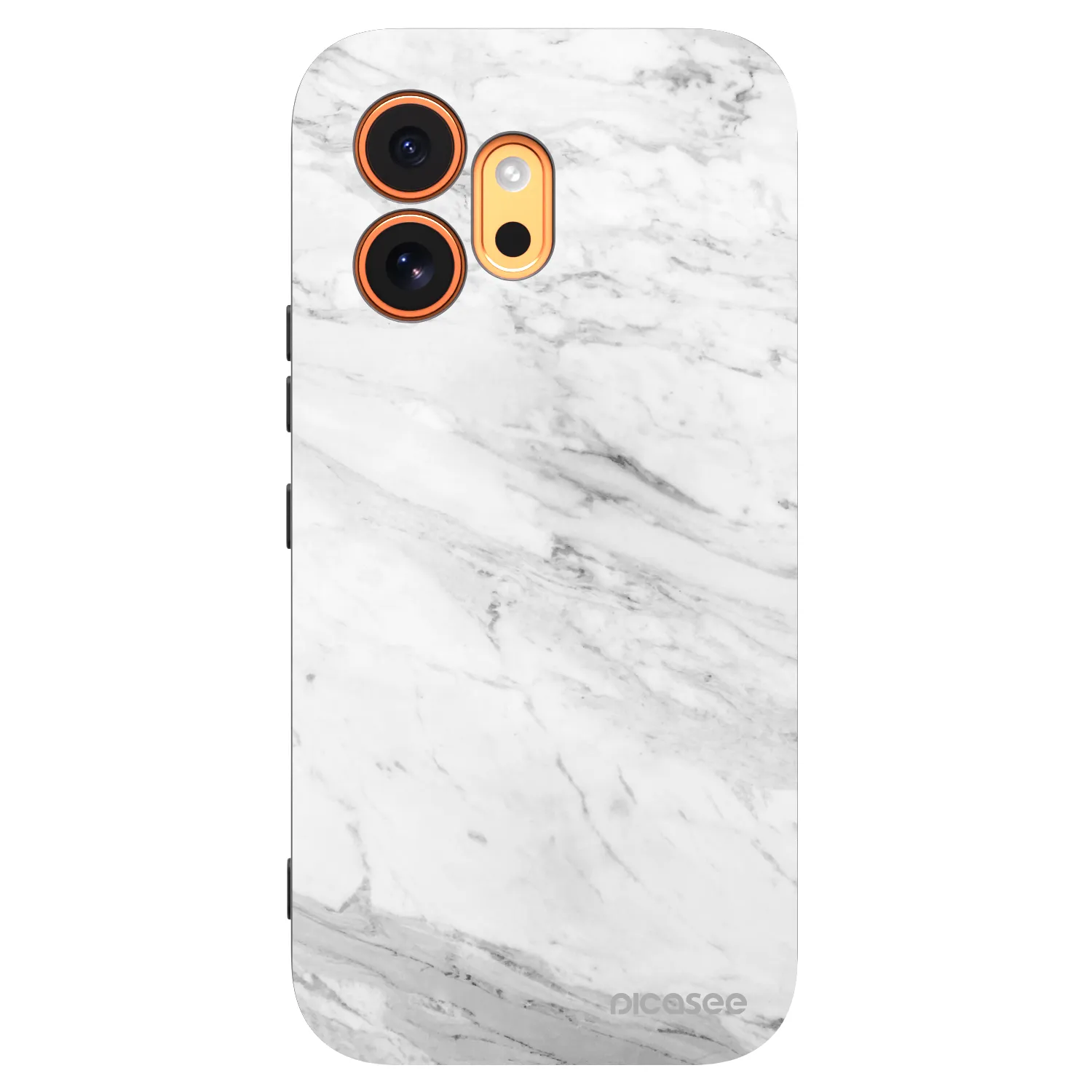 Picasee silikónový čierny obal pre Honor 600 - White marble