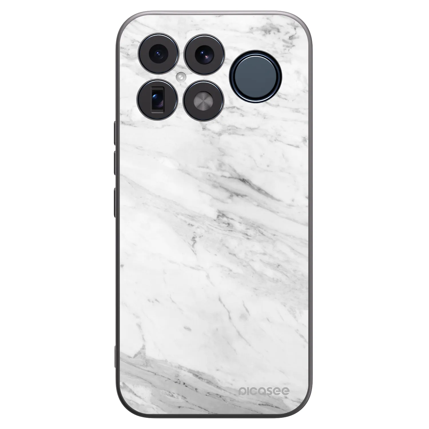Picasee silikónový čierny obal pre Xiaomi Poco F8 Ultra - White marble