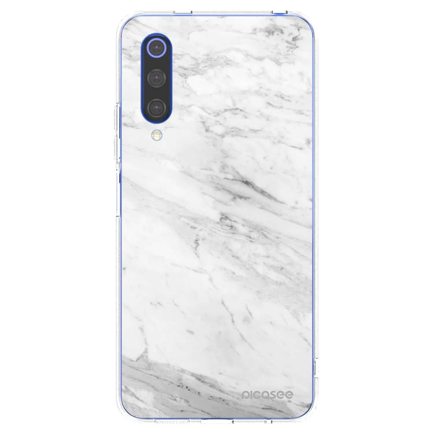 Picasee silikónový prehľadný obal pre Xiaomi Mi 9 SE - White marble