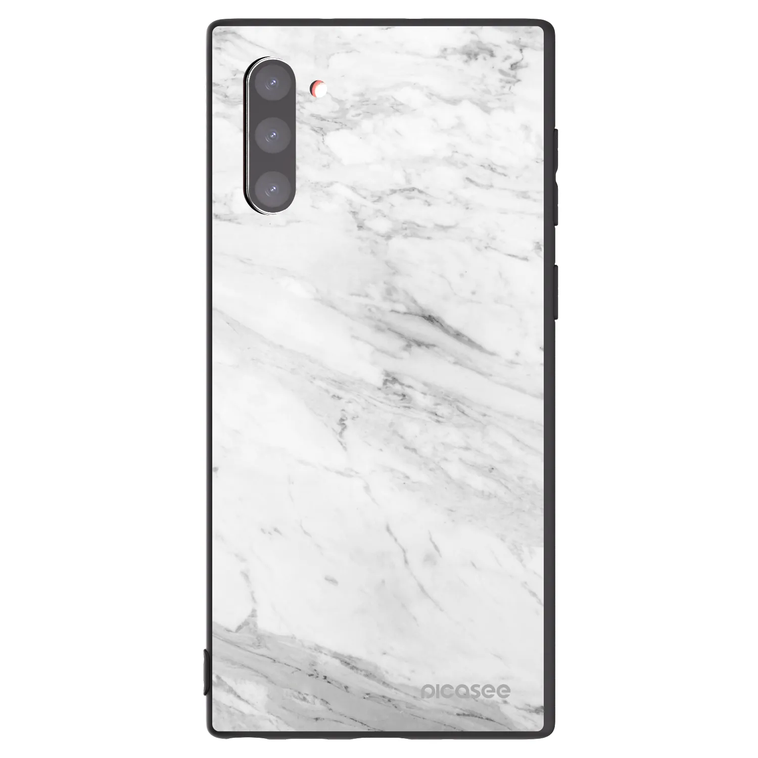 Picasee silikónový čierny obal pre Samsung Galaxy Note 10 N970F - White marble