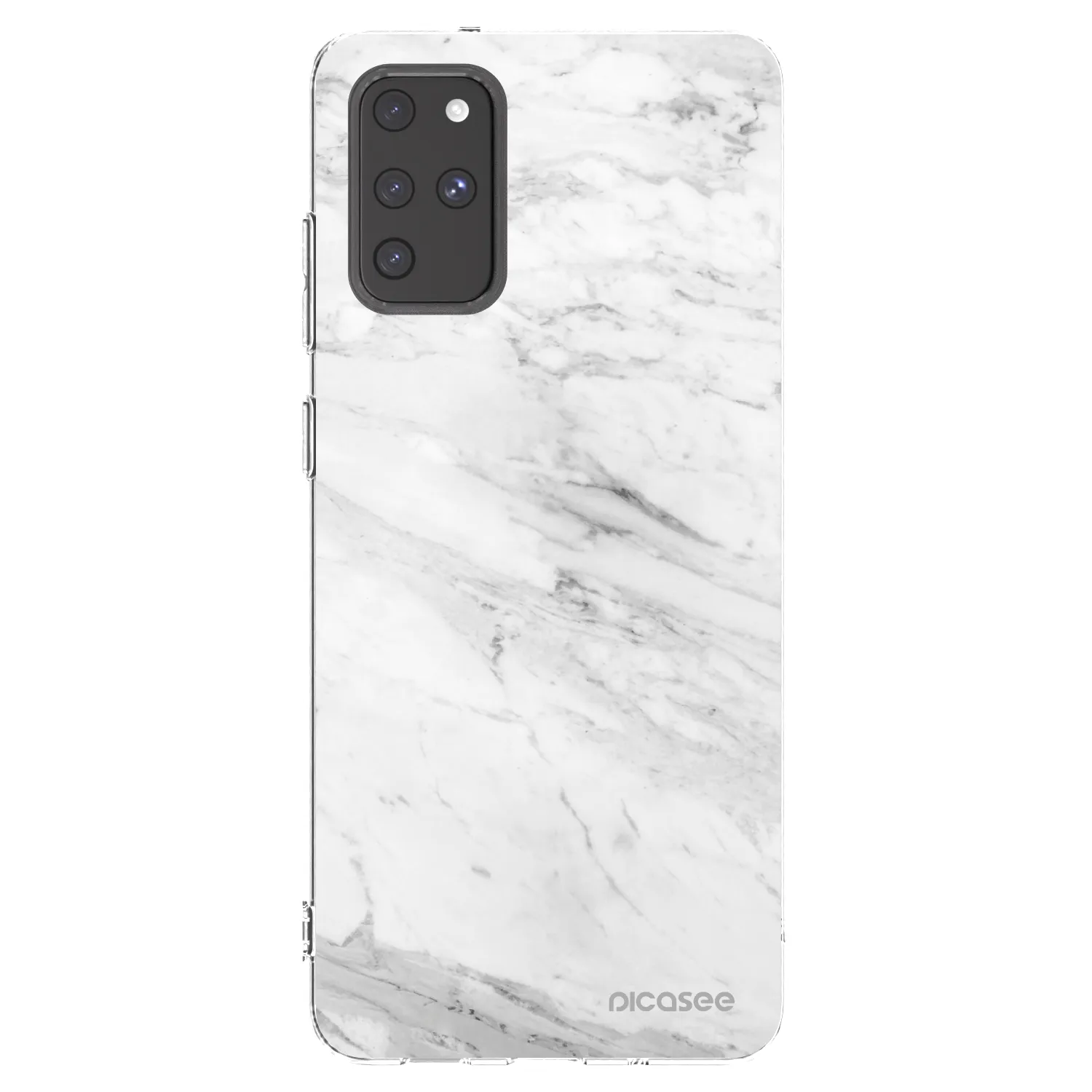Picasee silikónový prehľadný obal pre Samsung Galaxy S20+ G985F - White marble