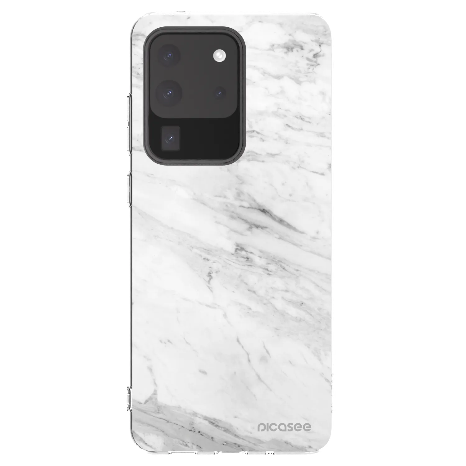 Picasee silikónový prehľadný obal pre Samsung Galaxy S20 Ultra 5G G988F - White marble