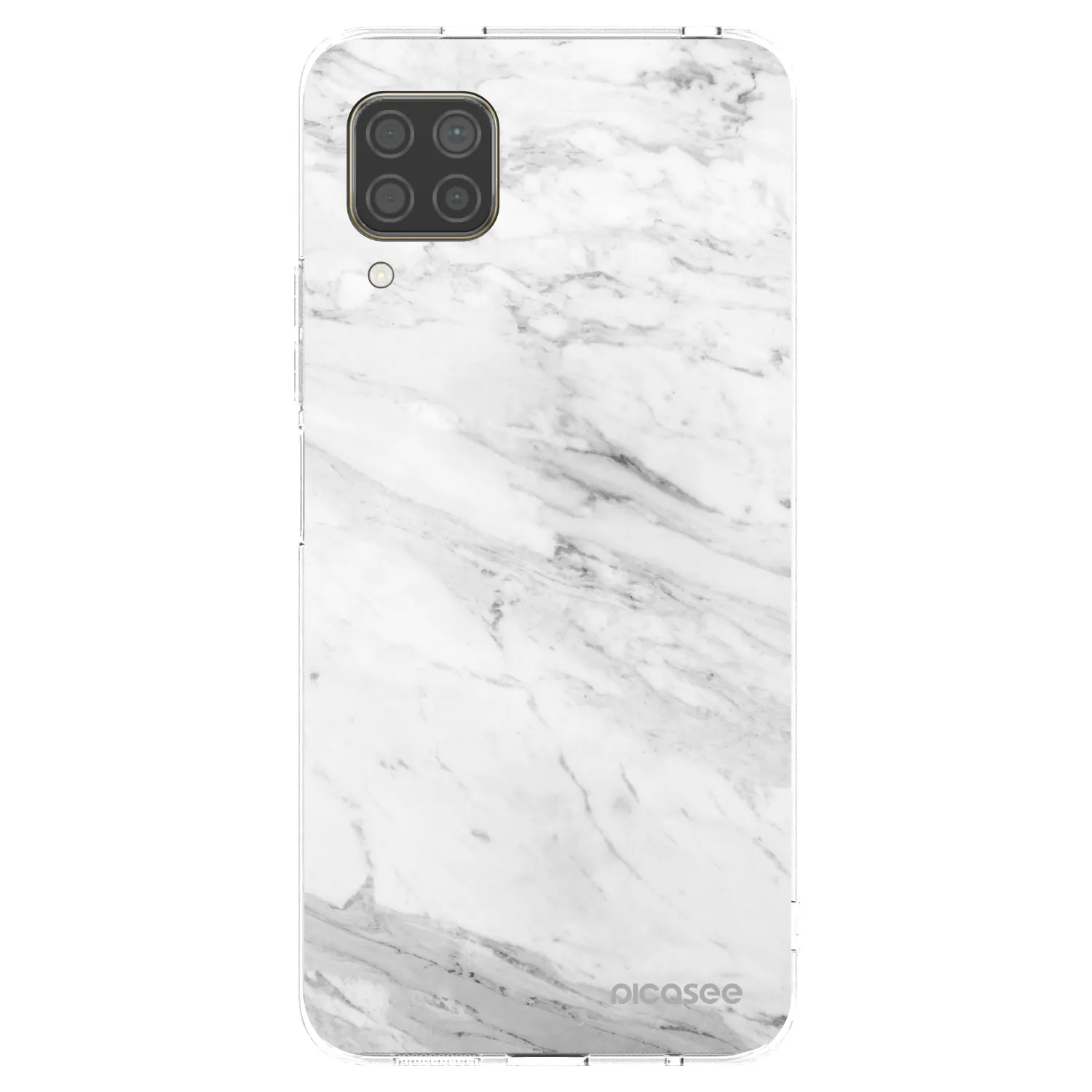 Picasee silikónový prehľadný obal pre Huawei P40 Lite - White marble