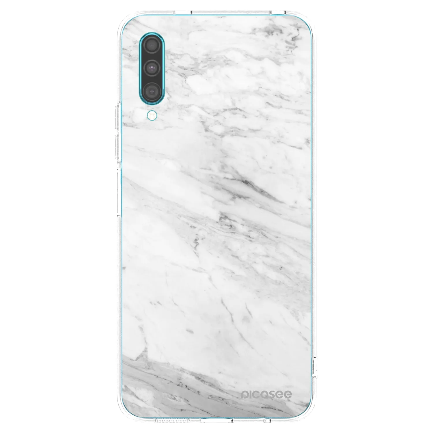 Picasee silikónový prehľadný obal pre Samsung Galaxy A30s A307F - White marble