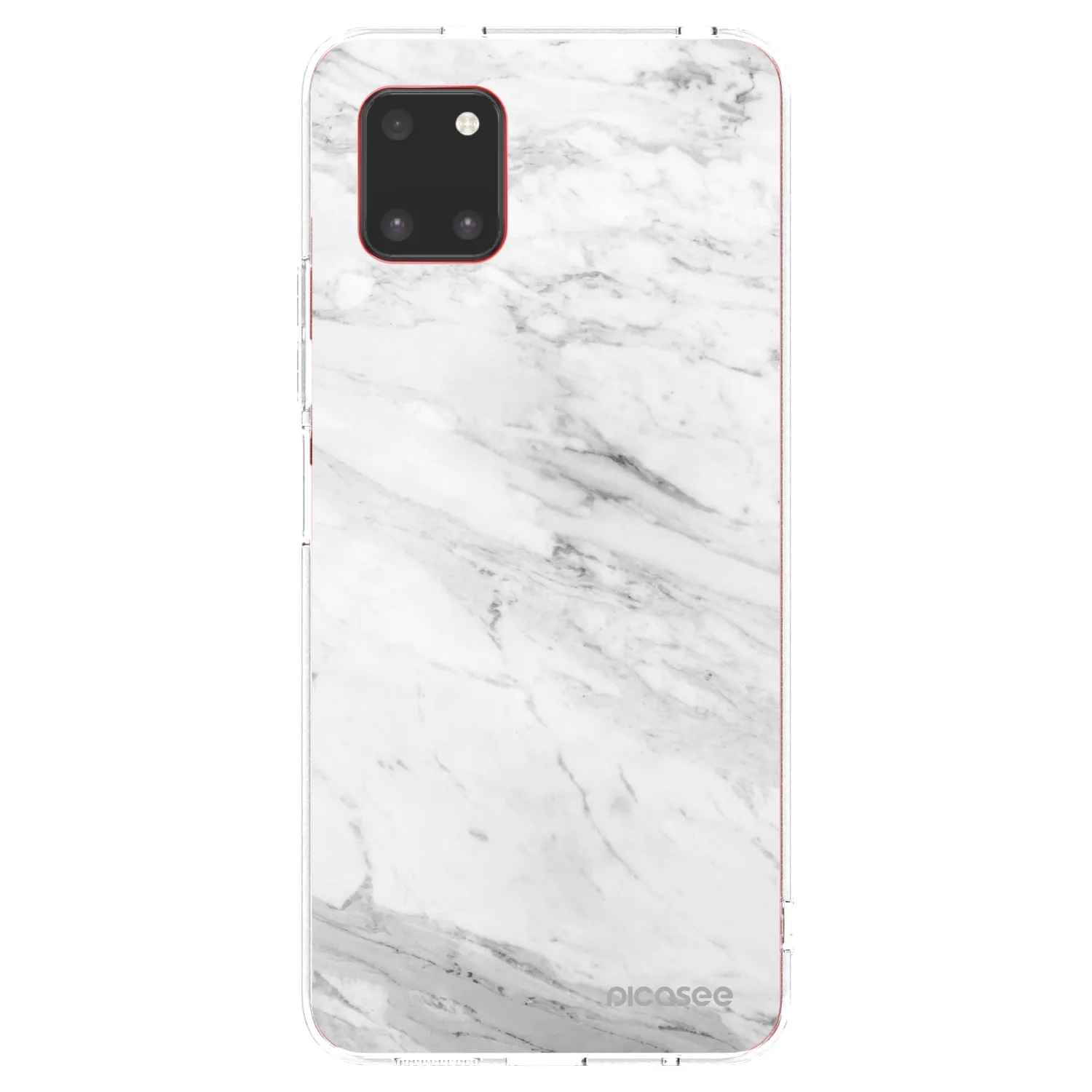 Picasee silikónový prehľadný obal pre Samsung Galaxy Note 10 Lite N770F - White marble