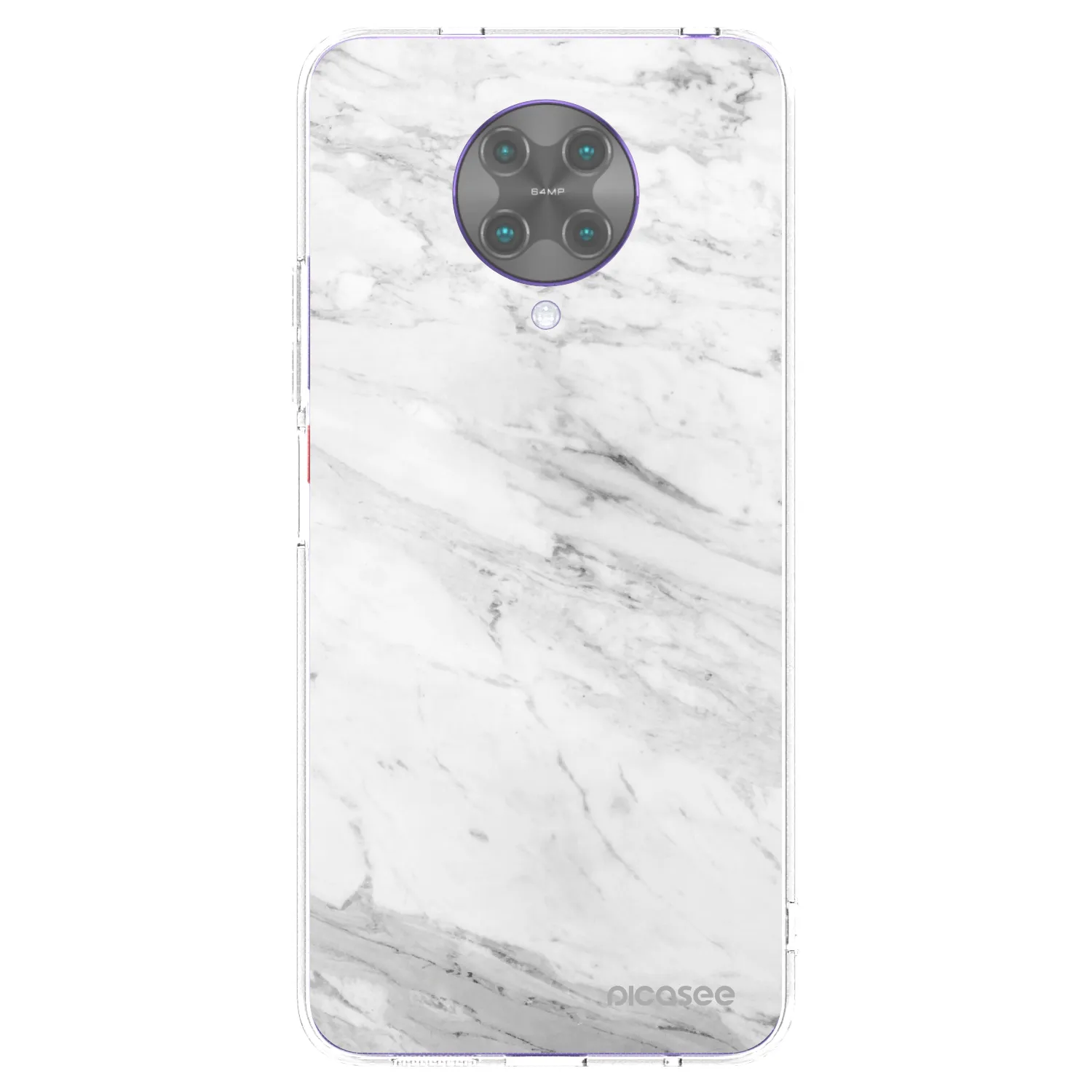 Silikónový prehľadný obal pre Xiaomi Poco F2 Pro - White marble