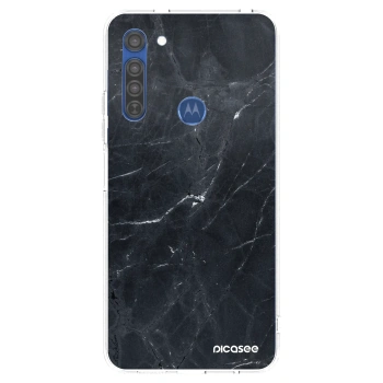 Obal pre Motorola Moto G8 - Black marble