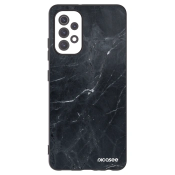 Picasee silikónový čierny obal pre Samsung Galaxy A32 5G A326B - Black marble